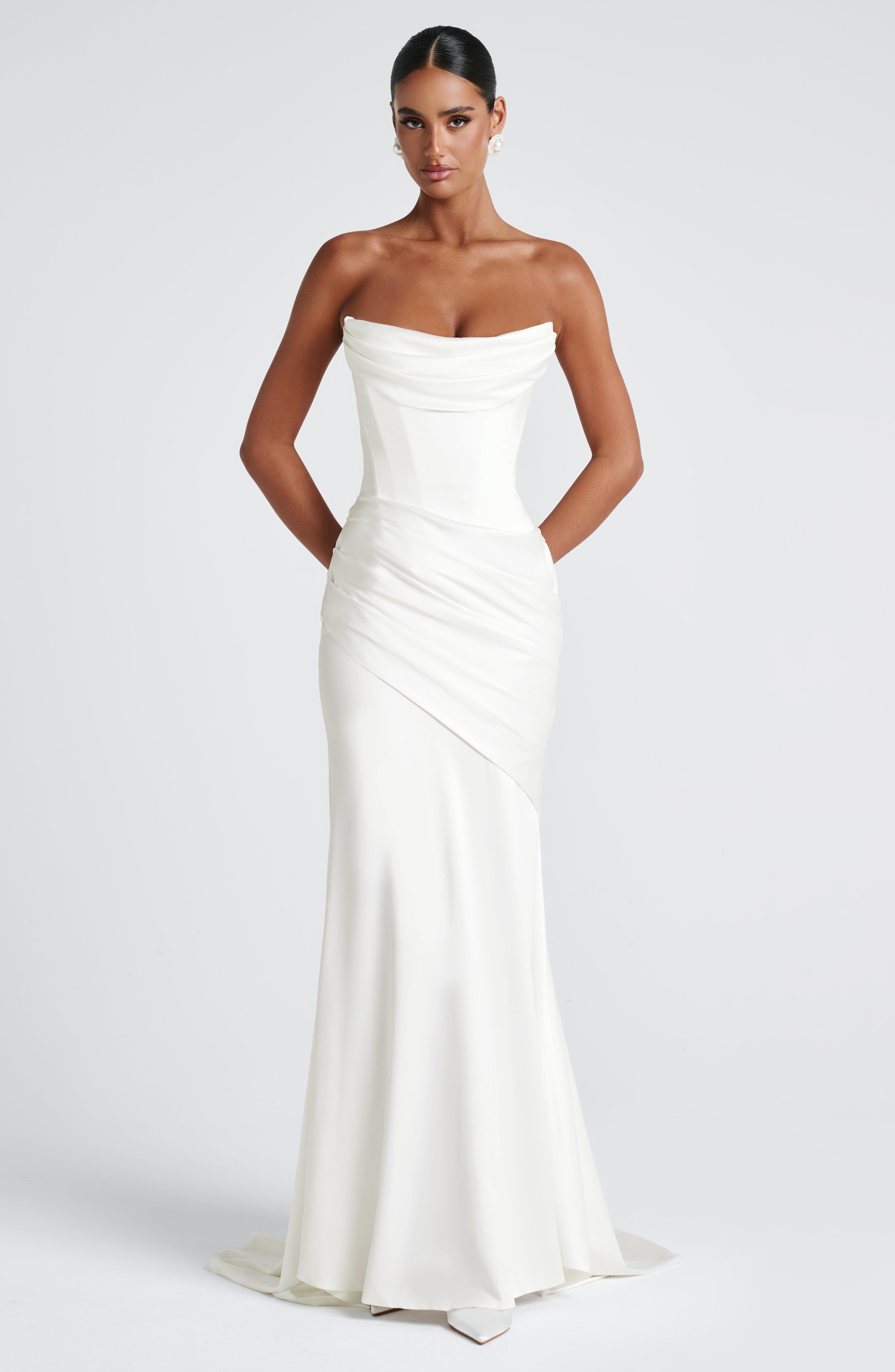 Kensington Maxi Dress - Ivory - Image 12