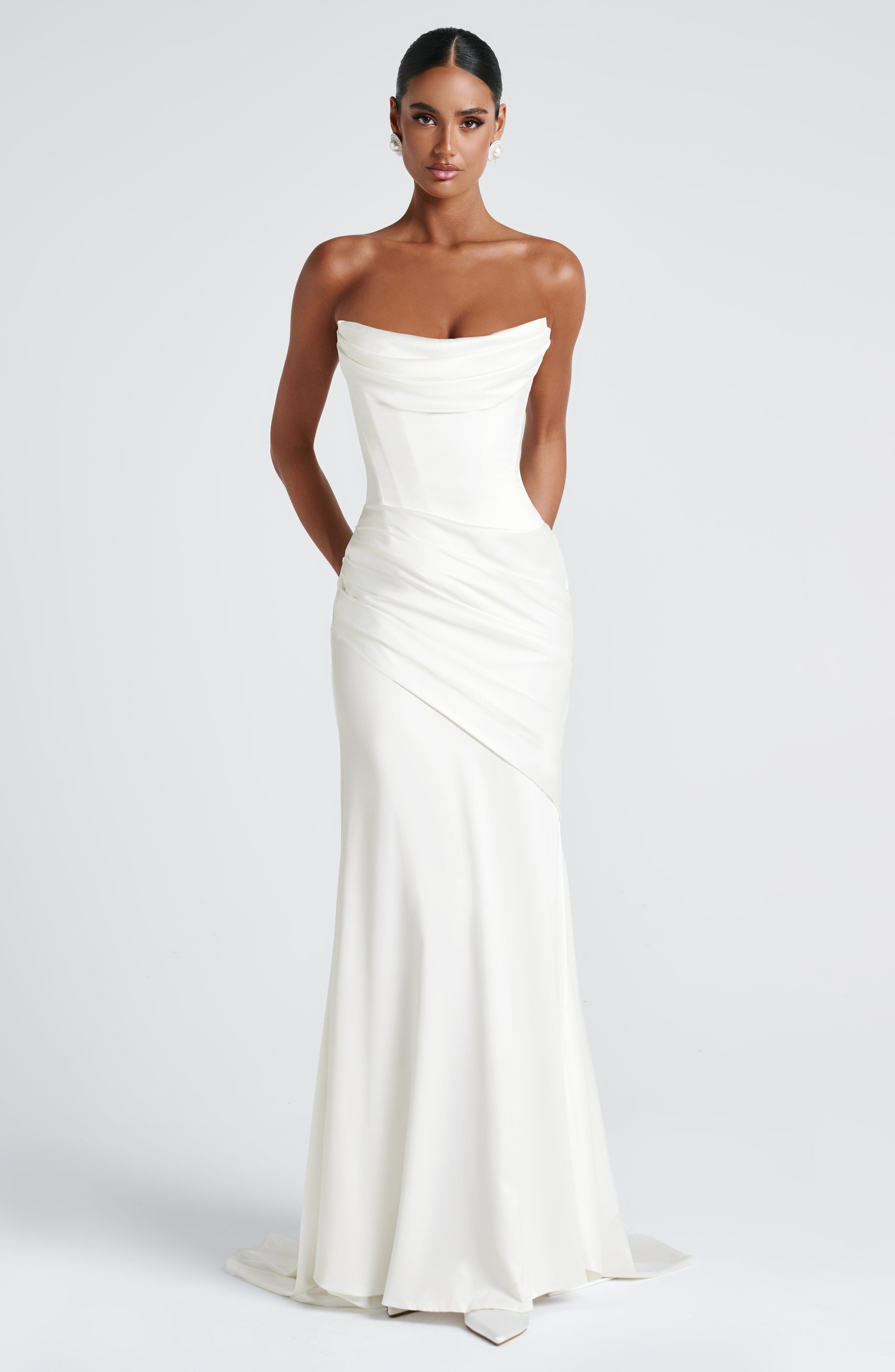 Kensington Maxi Dress - Ivory - Image 8