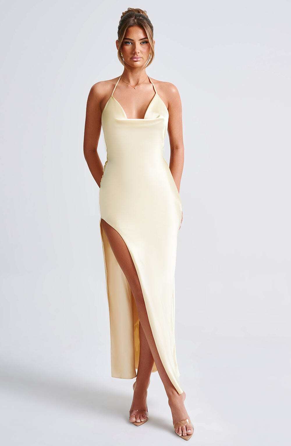 Kiandra Maxi Dress - Lemon - Image 3