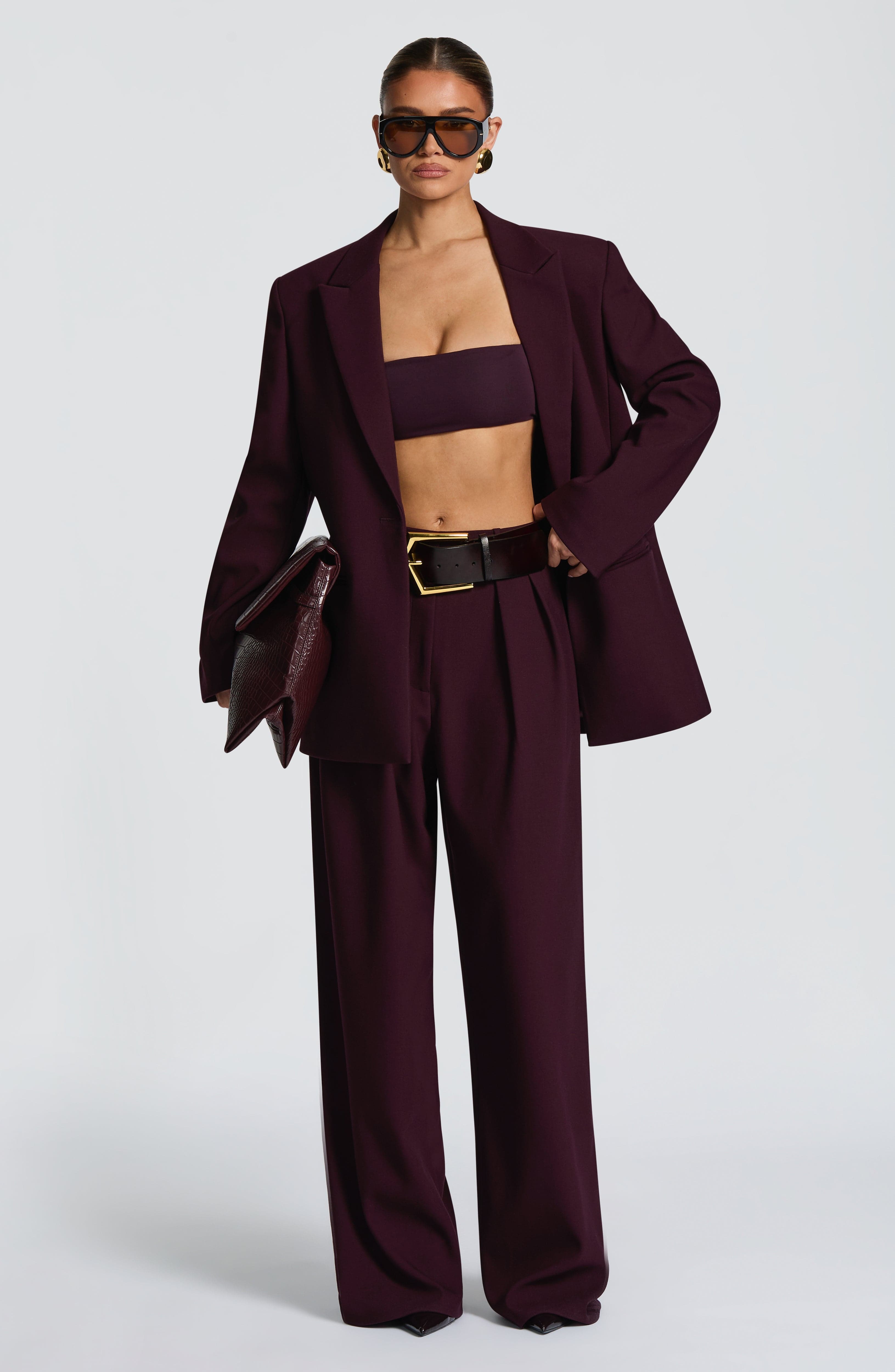 Kirsty Pants - Plum - Image 18