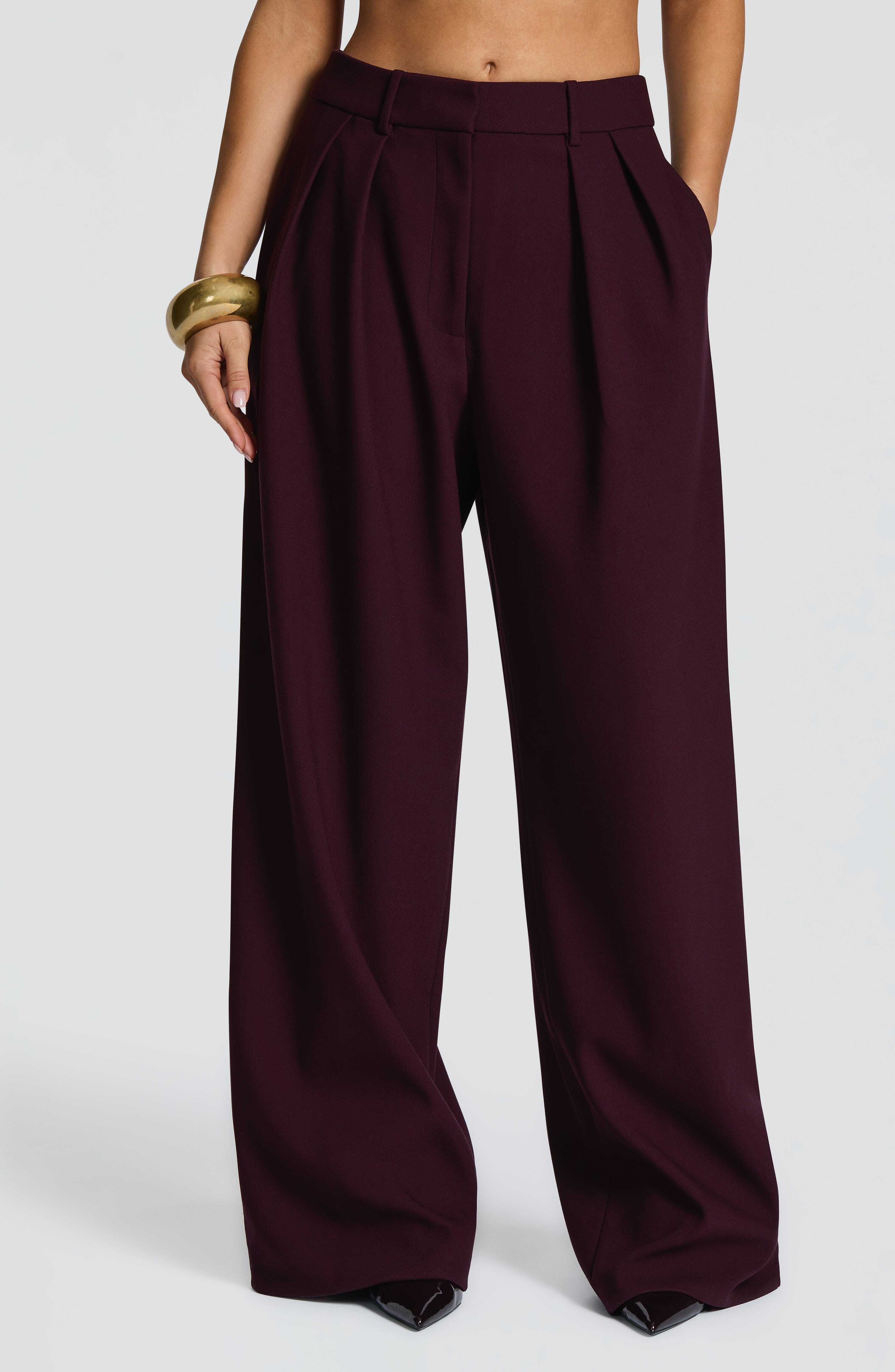 Kirsty Pants - Plum - Image 4