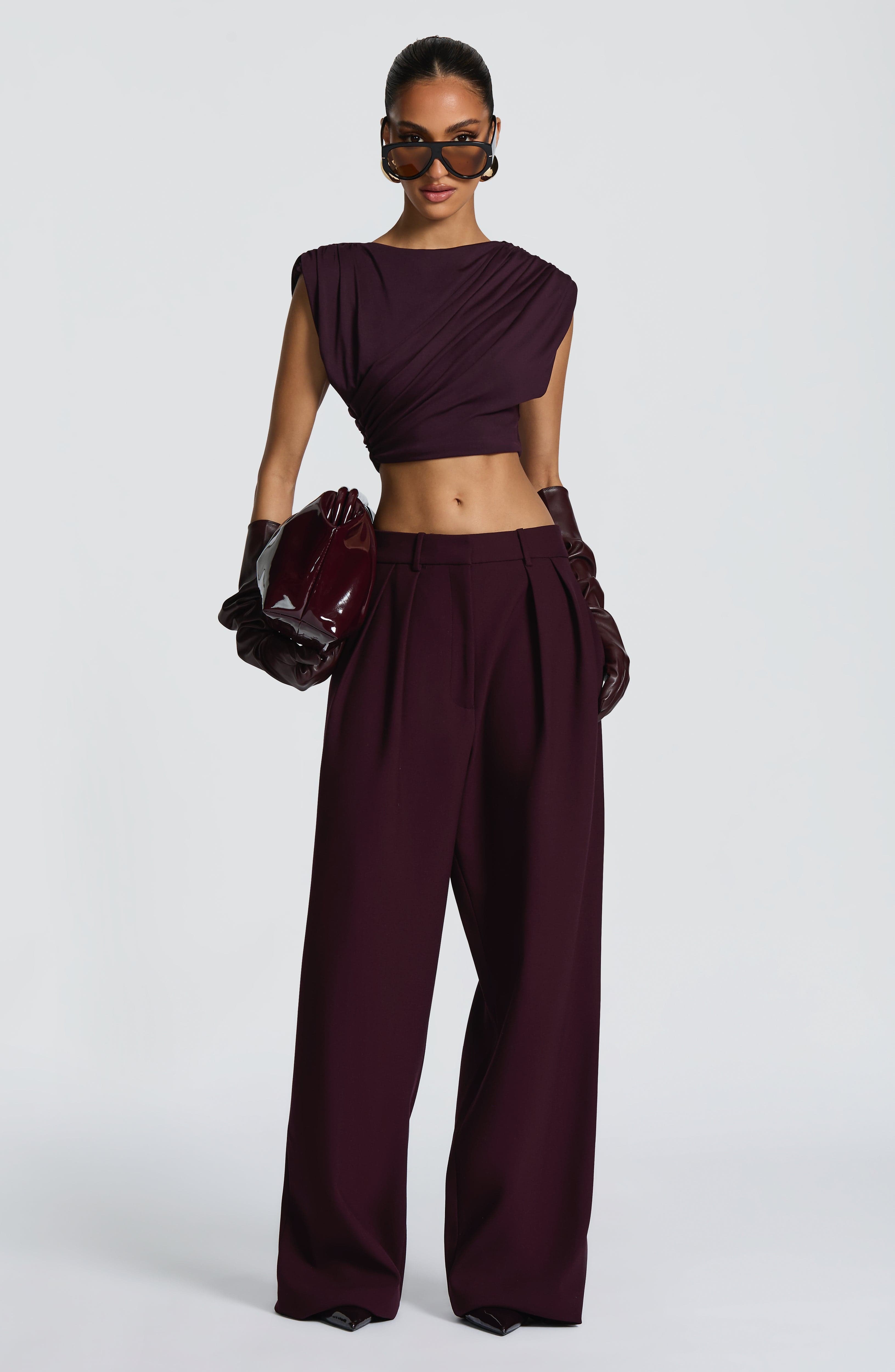 Kirsty Pants - Plum - Image 12