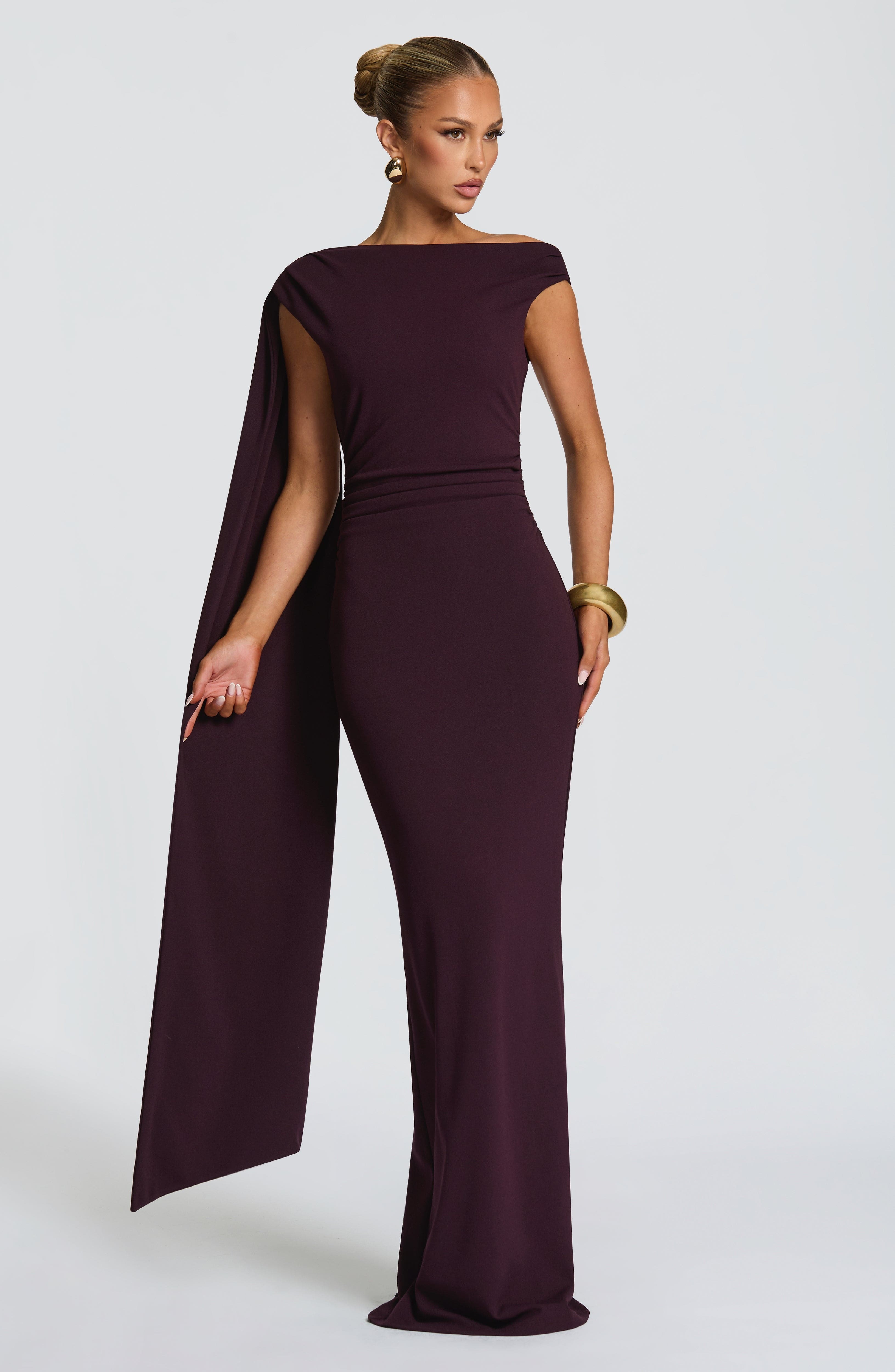 Kylie Maxi Dress - Plum - Image 2