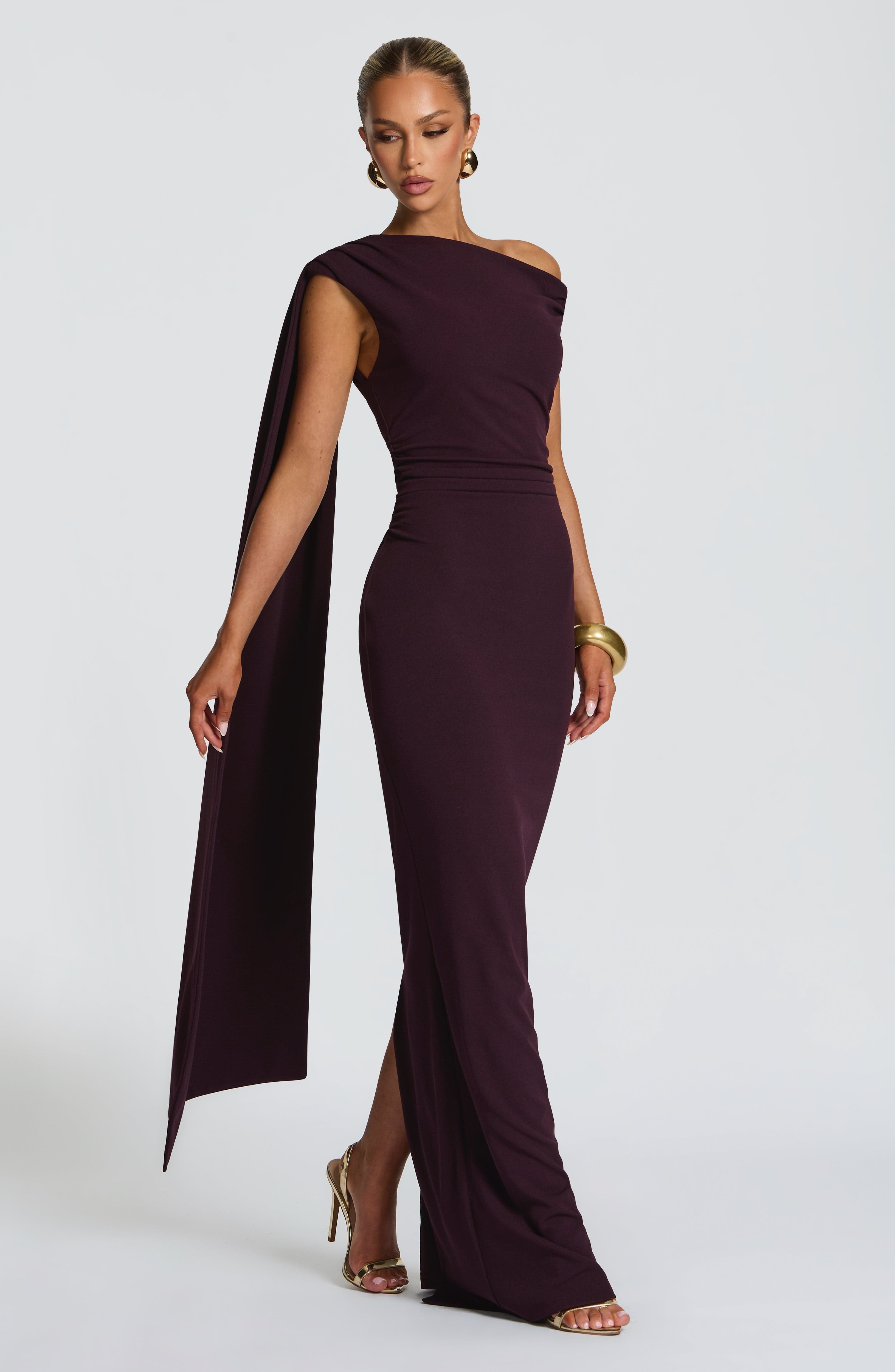 Kylie Maxi Dress - Plum - Image 3