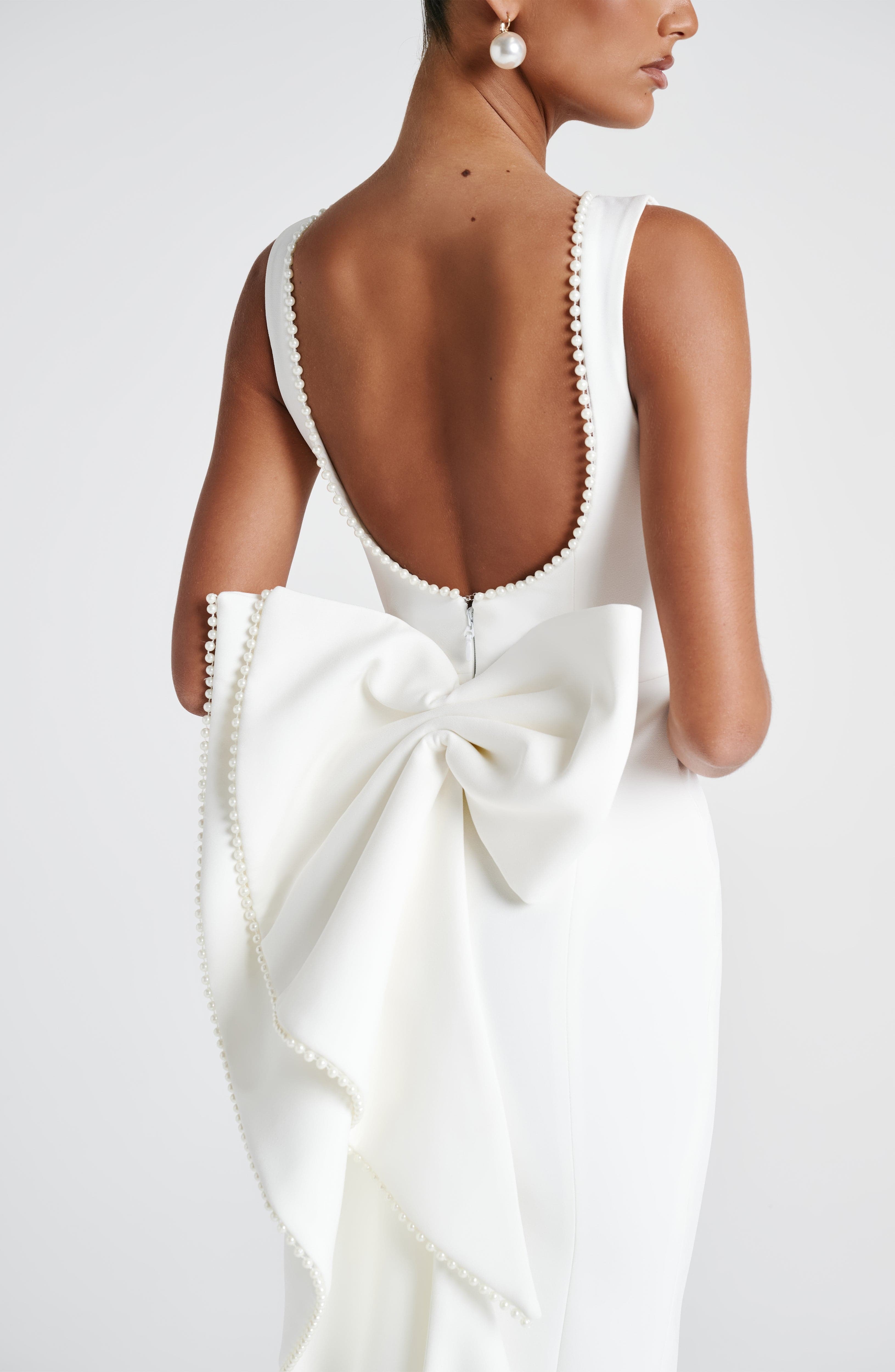 Lana Midaxi Dress - Ivory - Image 6