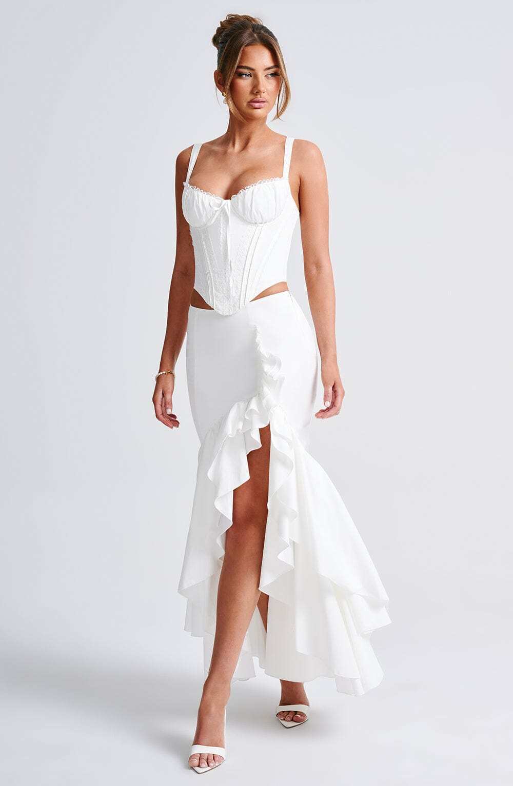 Lavinia Maxi Skirt - Ivory - Image 4