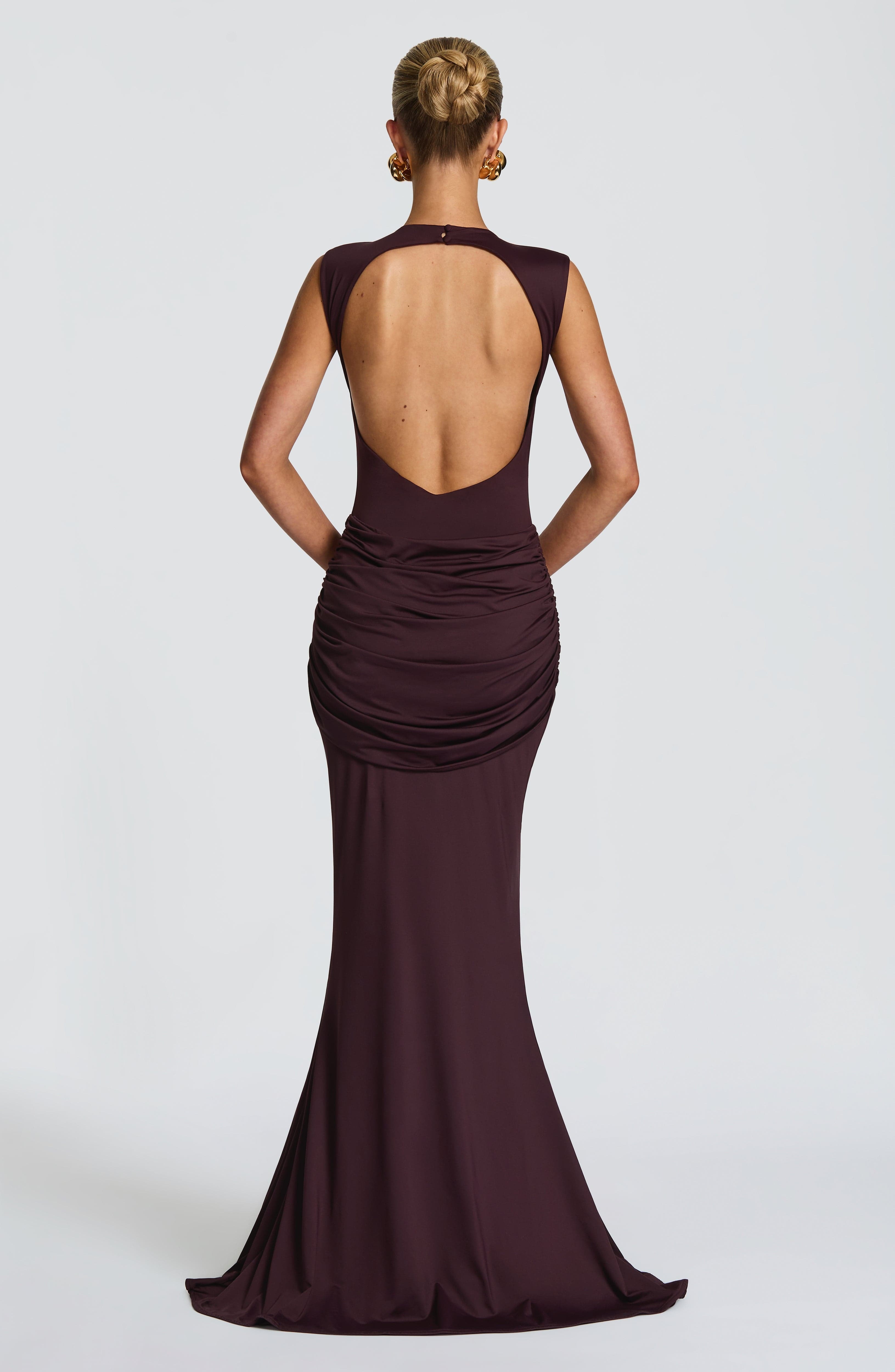 Lorenza Maxi Dress - Plum - Image 2