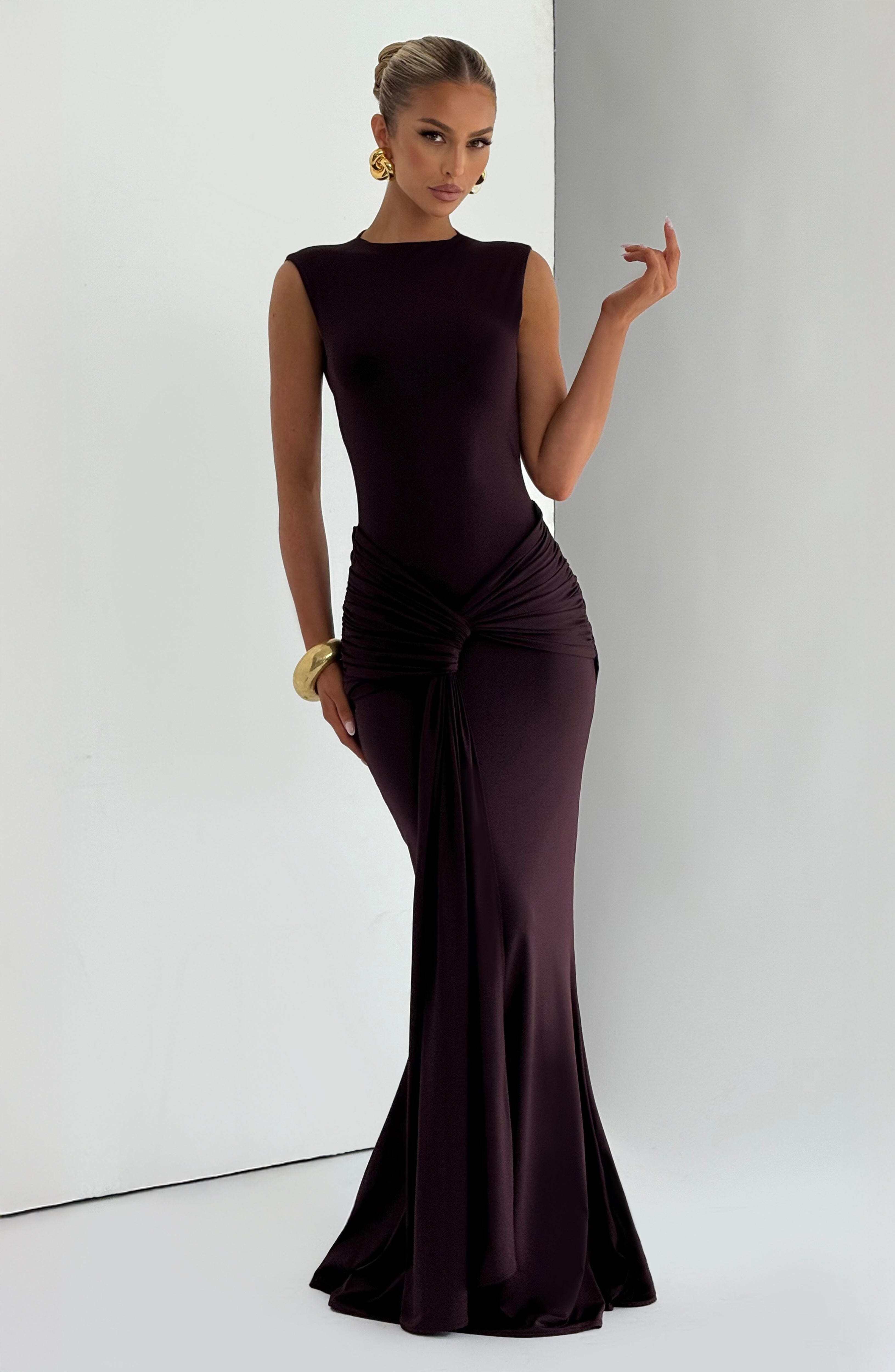 Lorenza Maxi Dress - Plum - Image 5