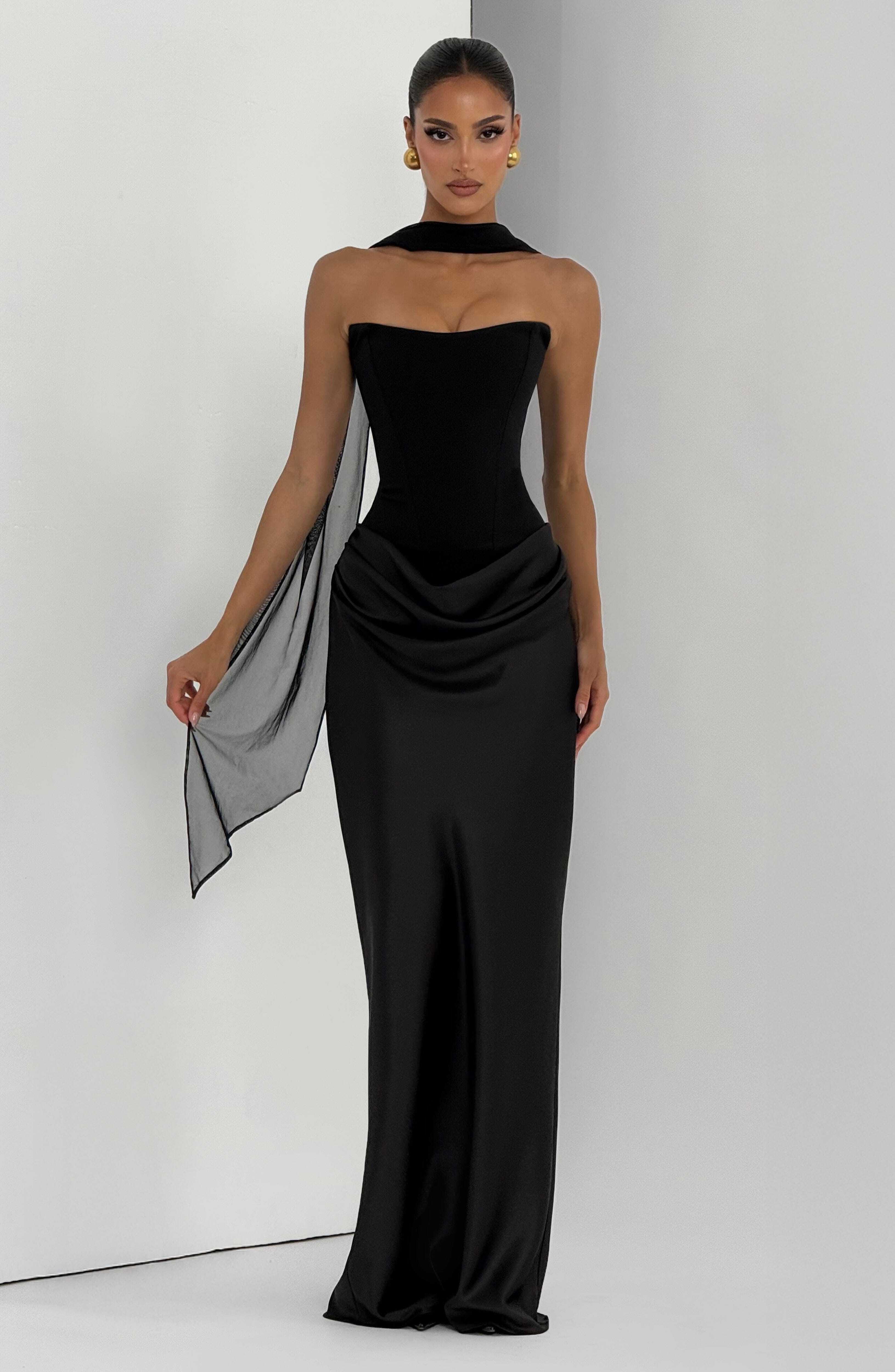 Maggie Maxi Dress - Black - Image 10