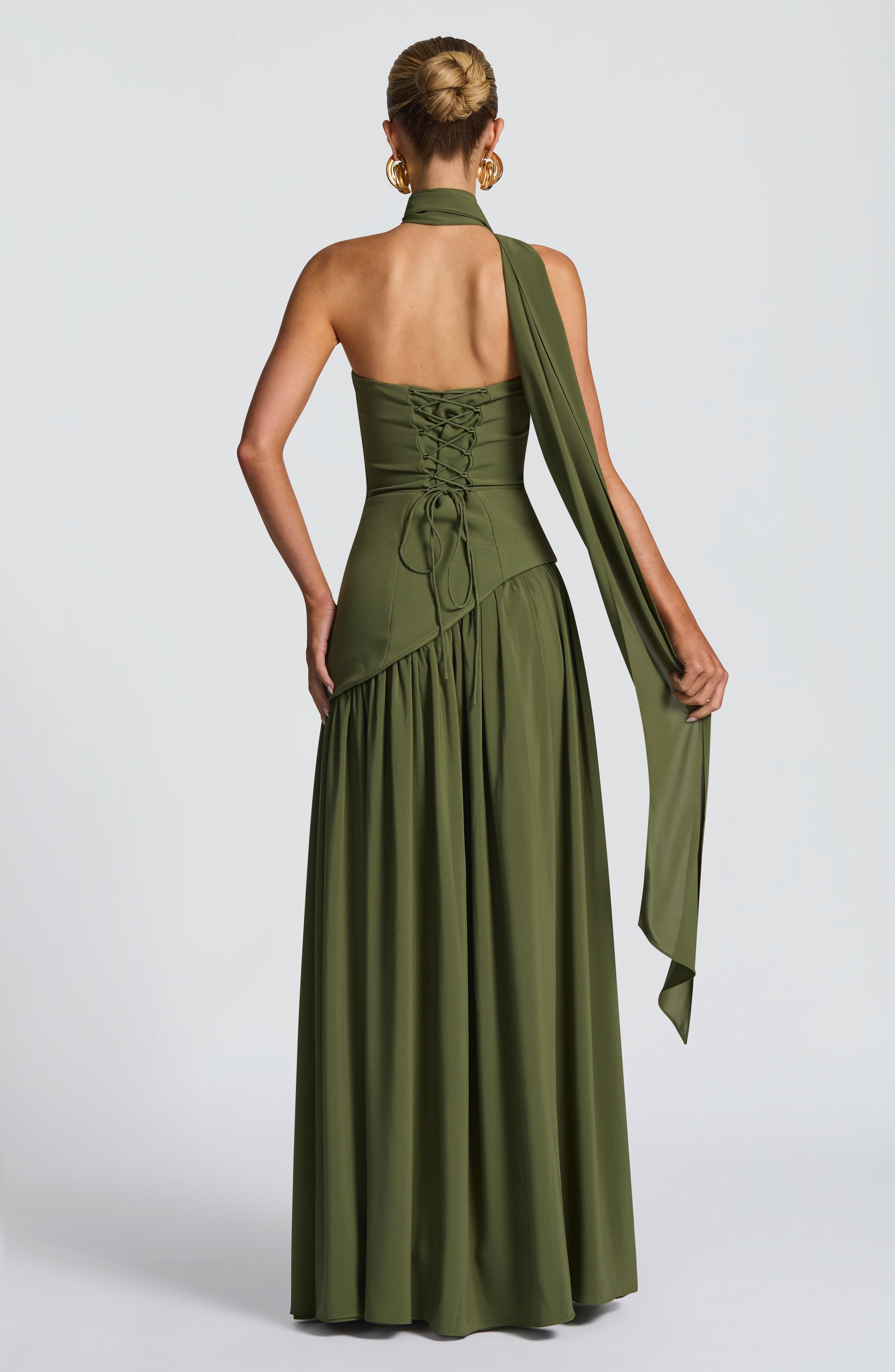 Maliyah Maxi Dress - Khaki - Image 3