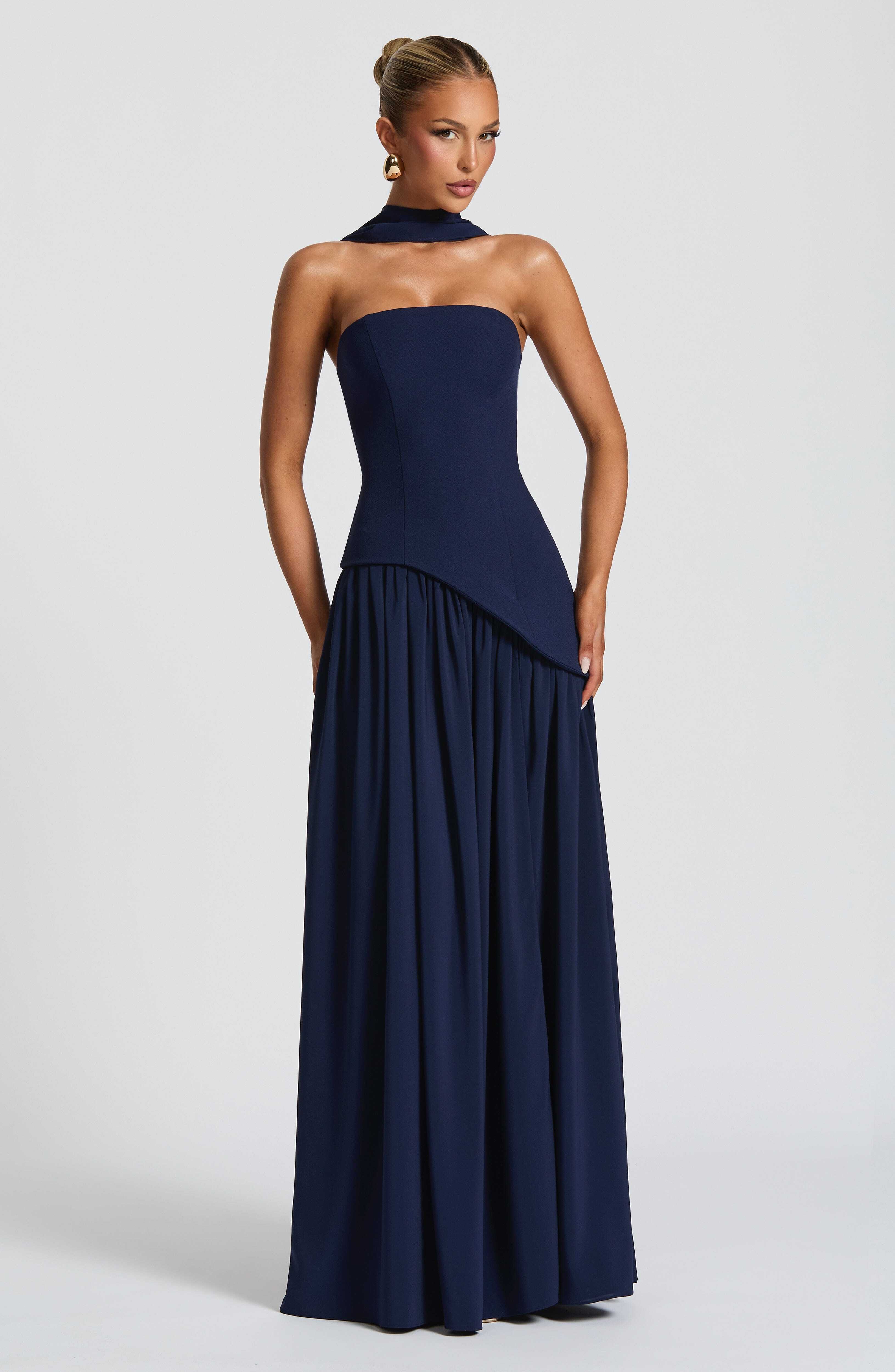 Maliyah Maxi Dress - Navy - Image 4