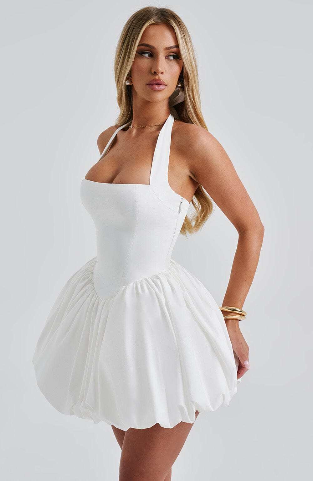 Maricia Mini Dress - Ivory - Image 7
