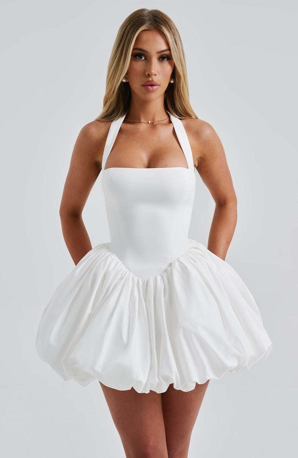 Maricia Mini Dress - Ivory - Image 10