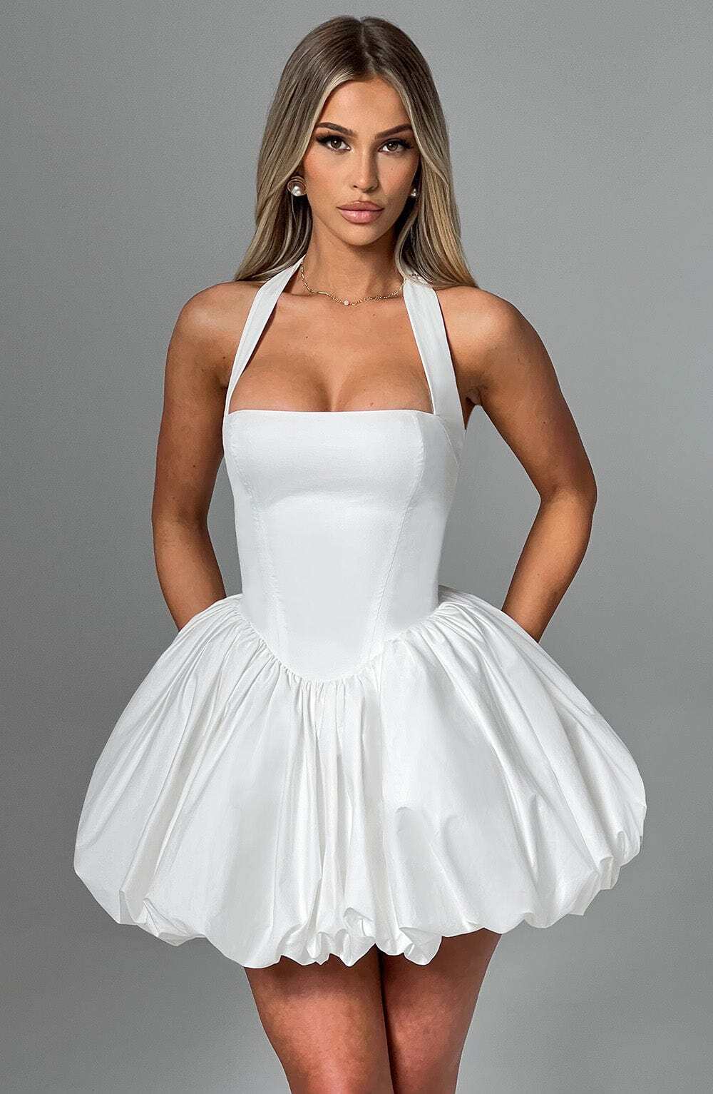 Maricia Mini Dress - Ivory - Image 12