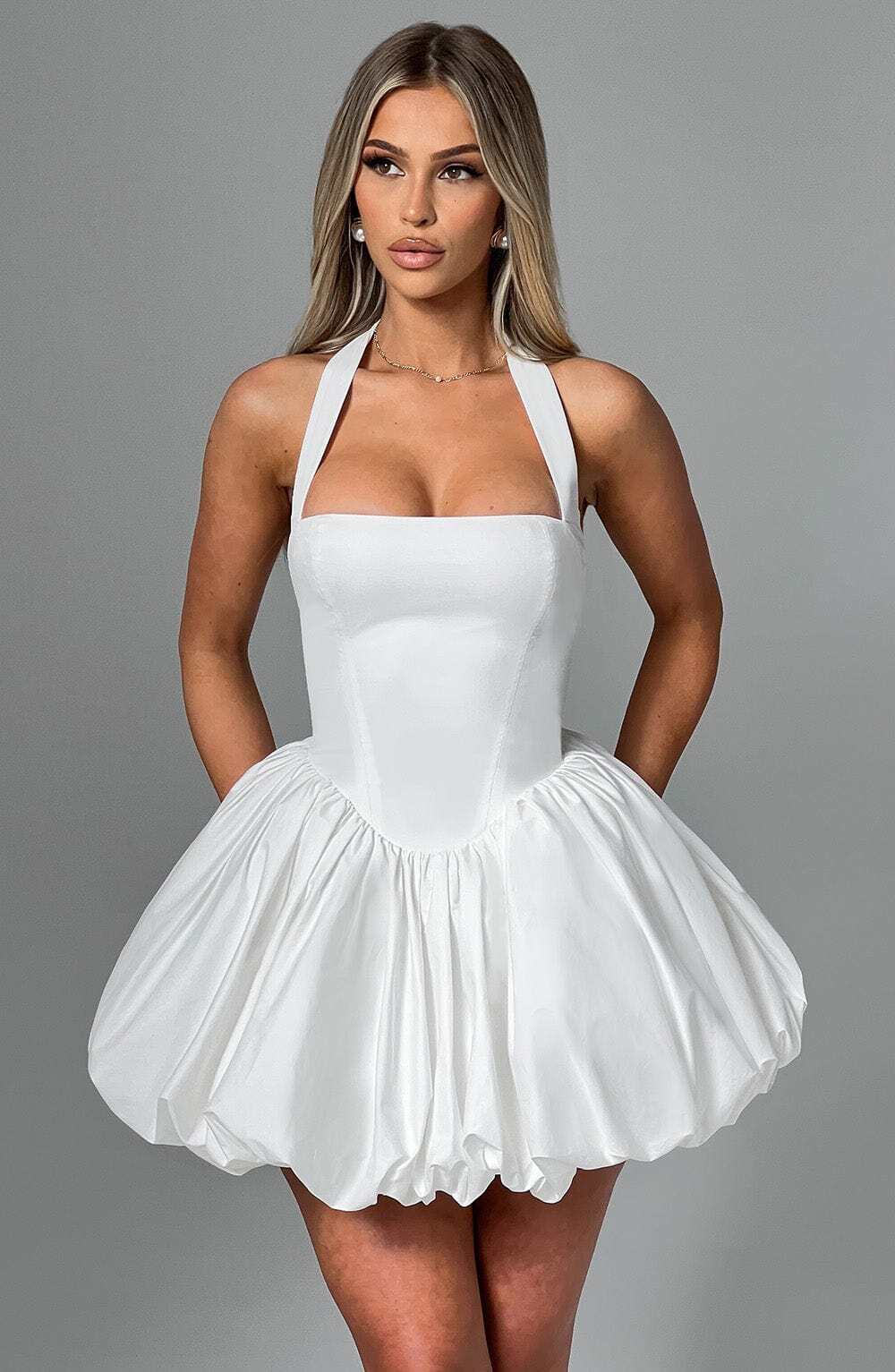 Maricia Mini Dress - Ivory - Image 3