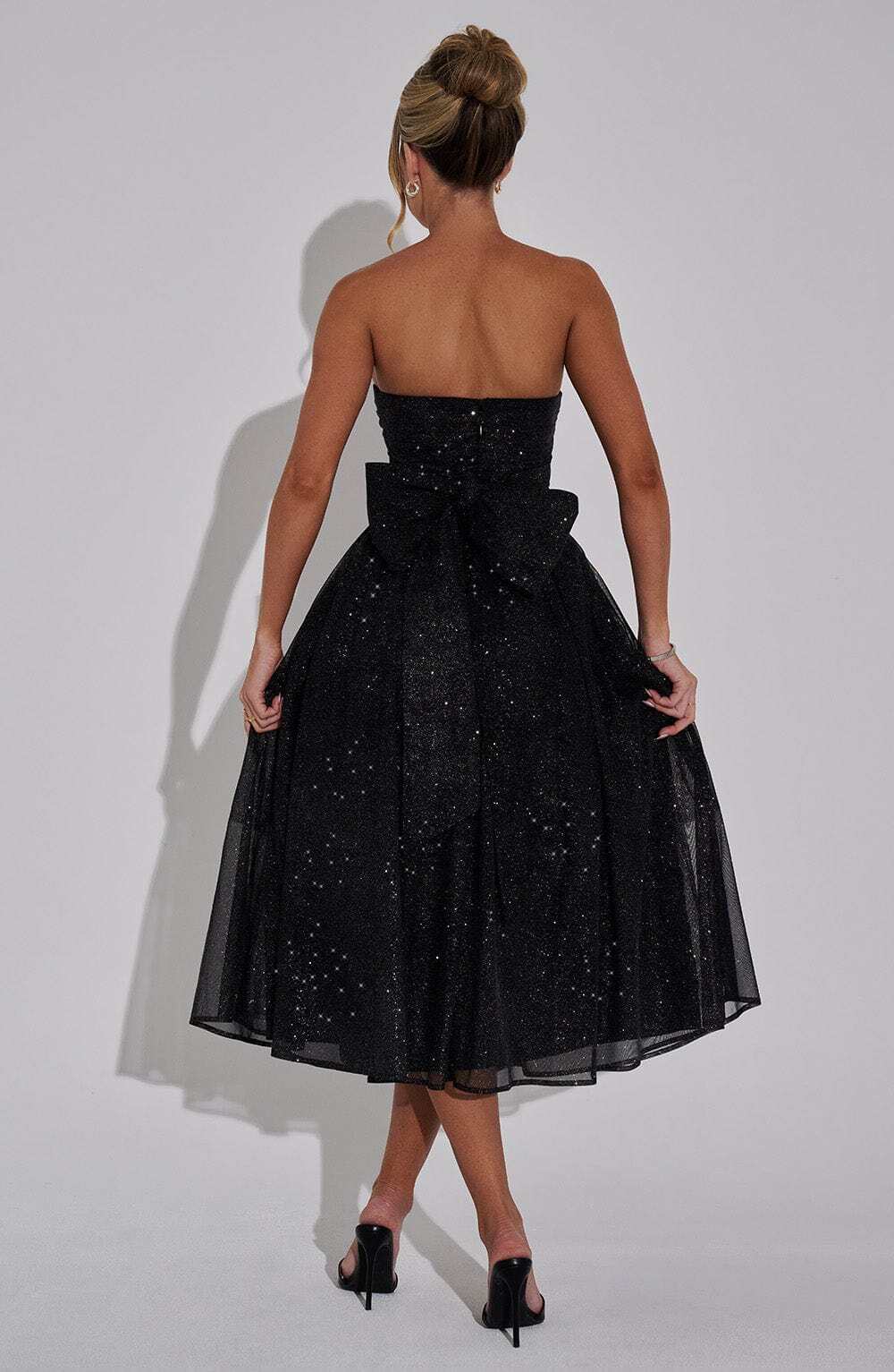 Marissa Midi Dress - Black Sparkle - Image 7