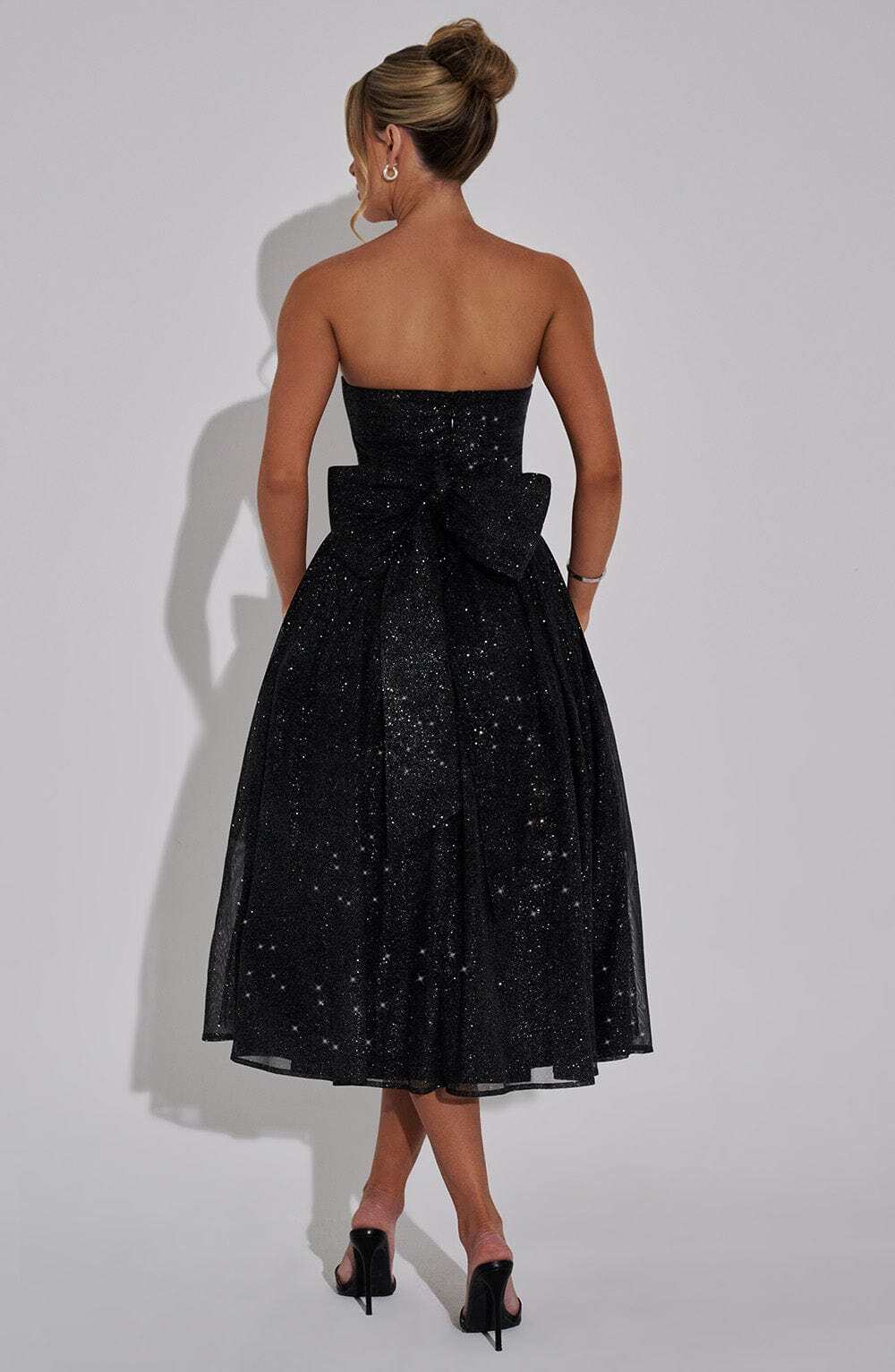 Marissa Midi Dress - Black Sparkle - Image 9