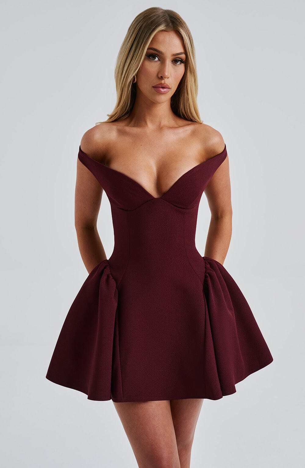 Marla Mini Dress - Cherry Lacquer - Image 10