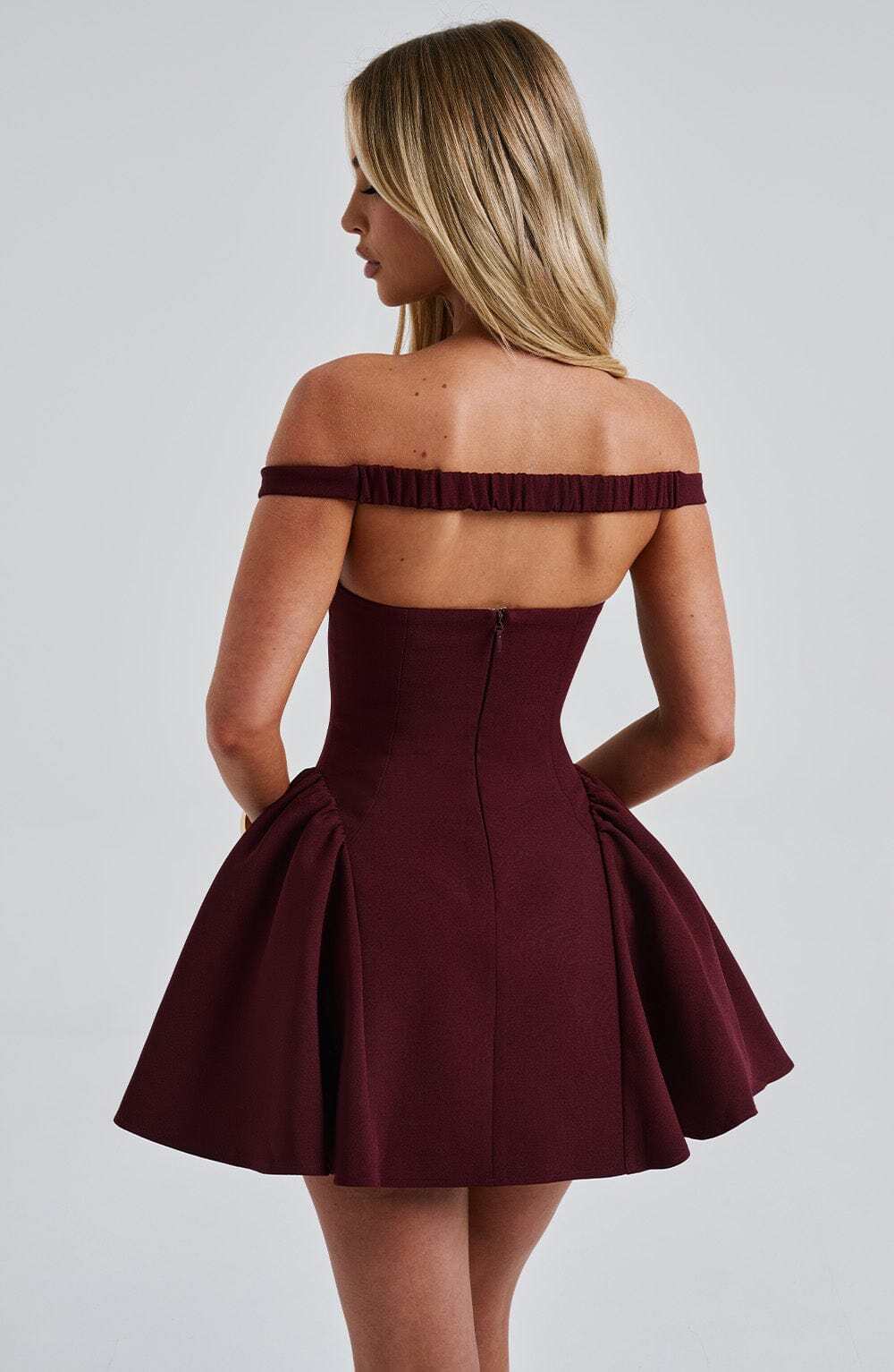 Marla Mini Dress - Cherry Lacquer - Image 8