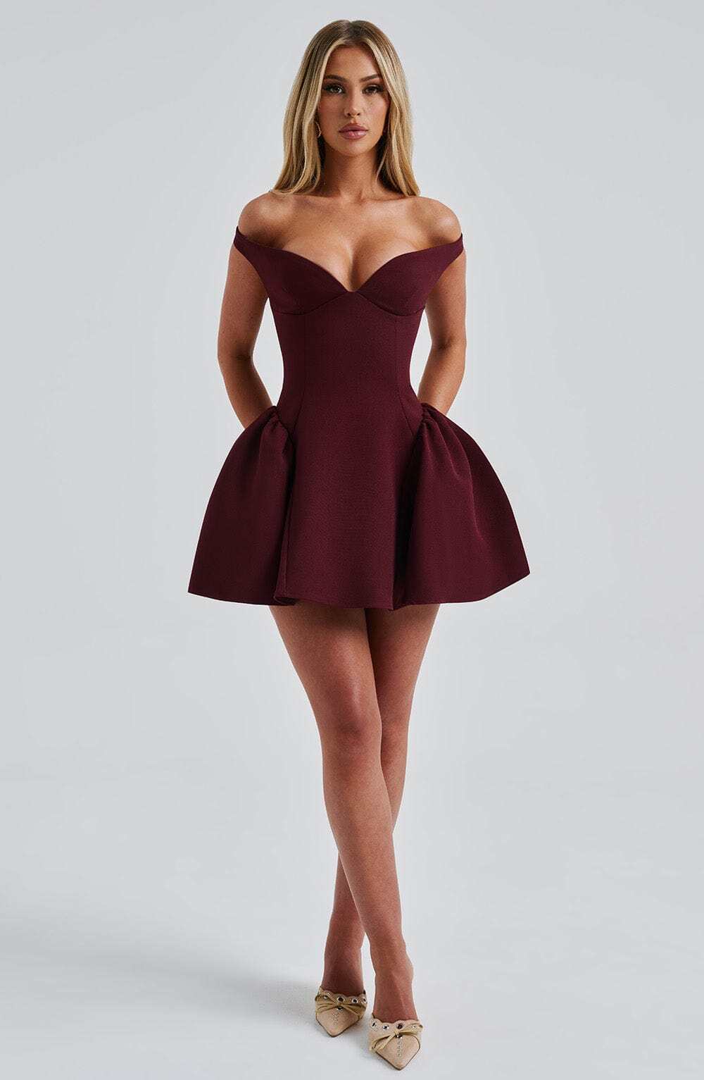Marla Mini Dress - Cherry Lacquer - Image 7