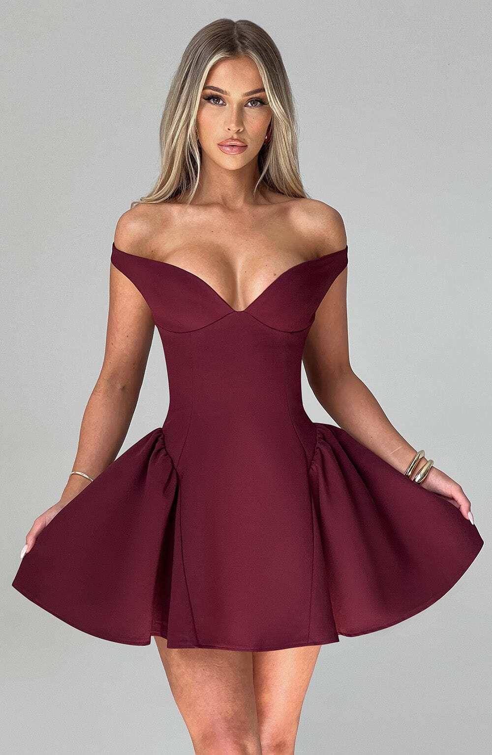 Marla Mini Dress - Cherry Lacquer - Image 6