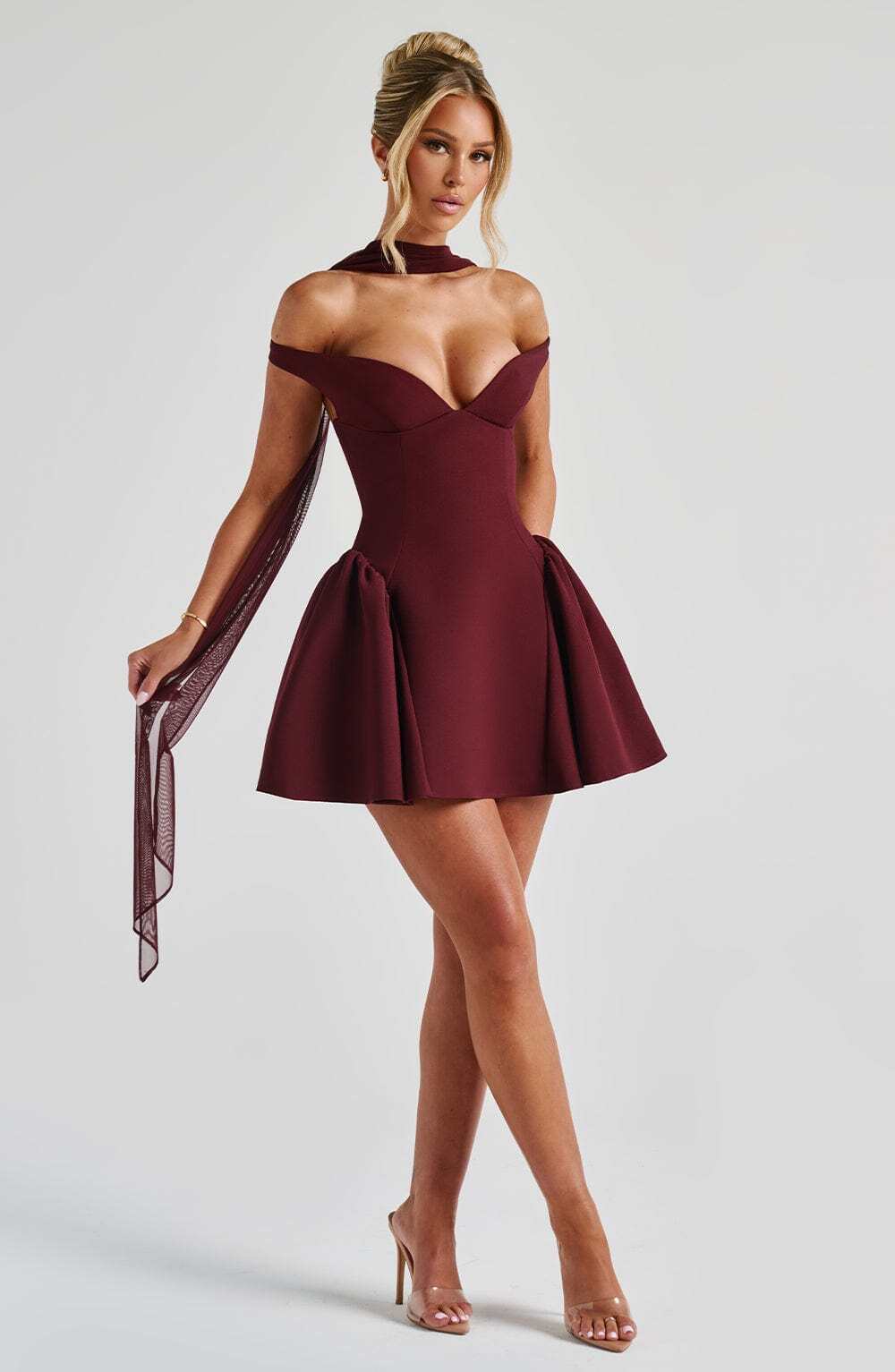 Marla Mini Dress - Cherry Lacquer - Image 14