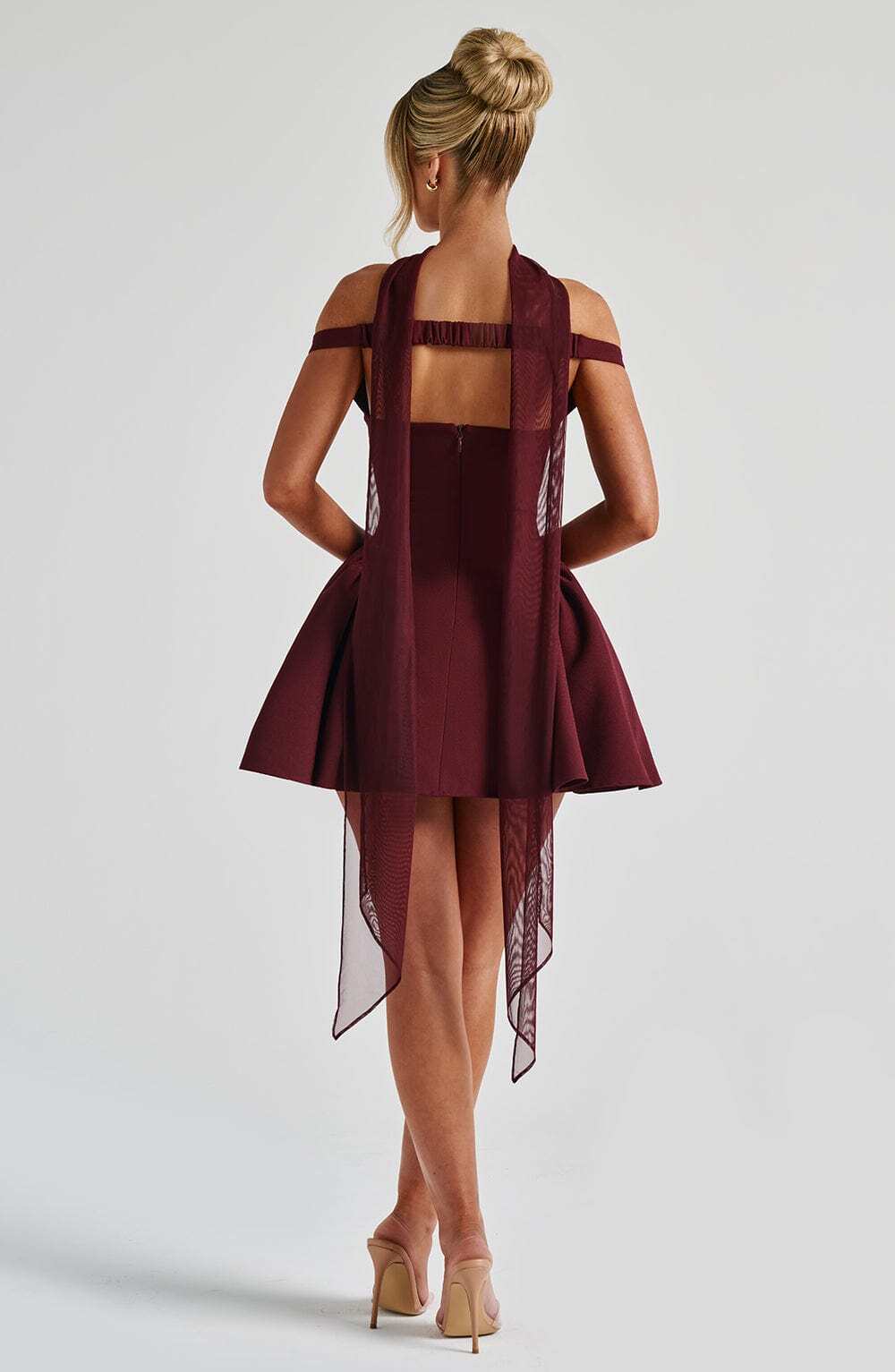 Marla Mini Dress - Cherry Lacquer - Image 16