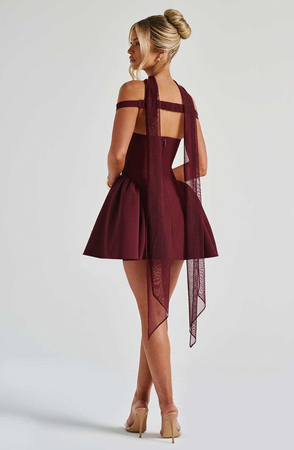 Marla Mini Dress - Cherry Lacquer - Image 17