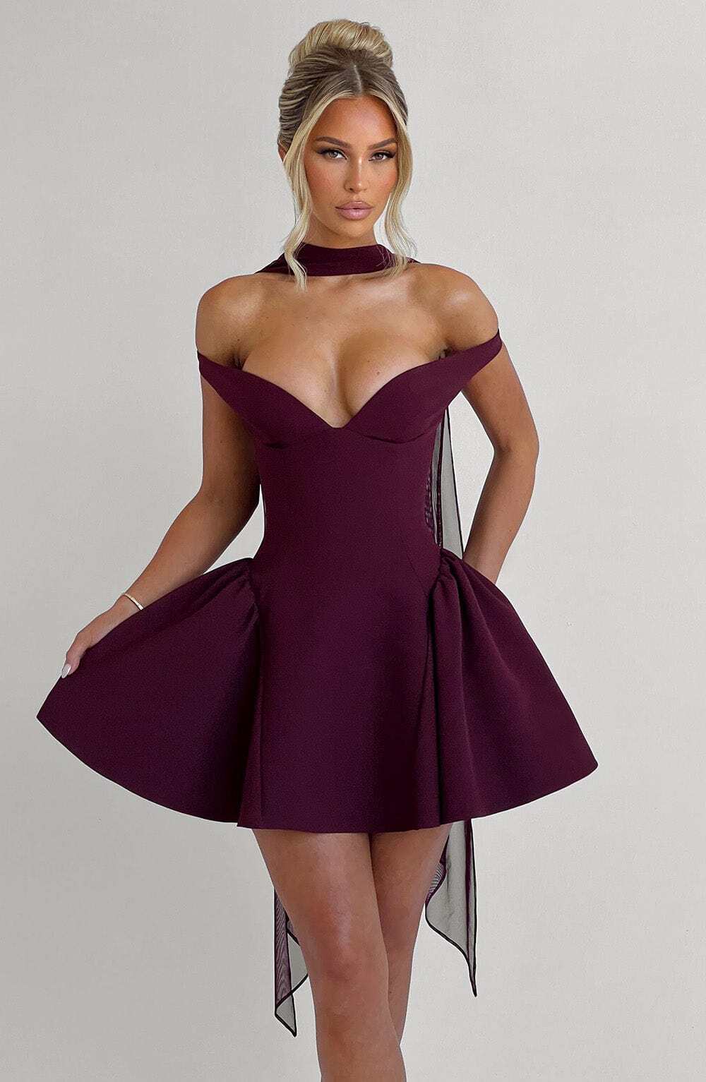 Marla Mini Dress - Cherry Lacquer - Image 19