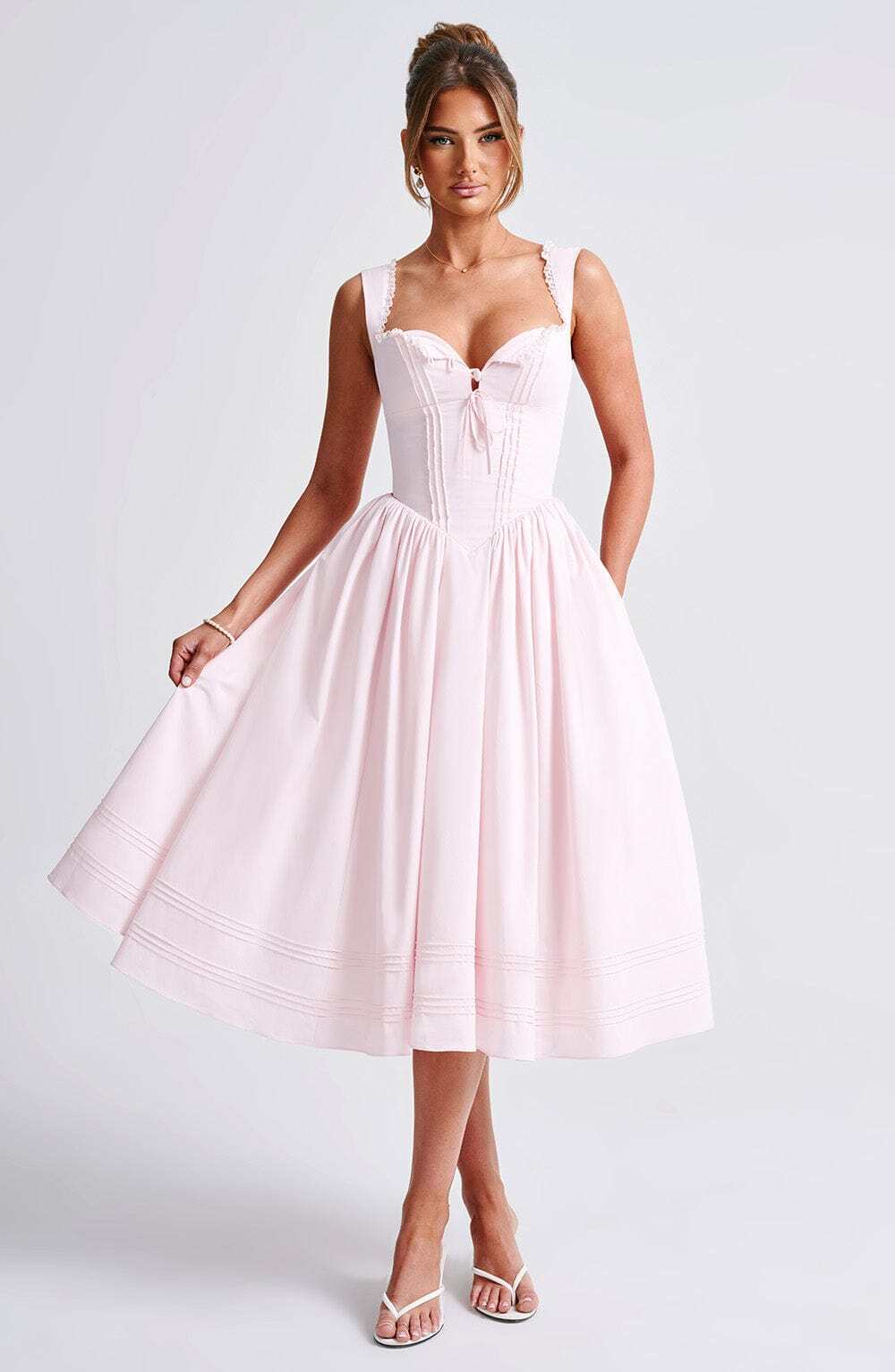 Marlena Midi Dress - Blush - Image 9