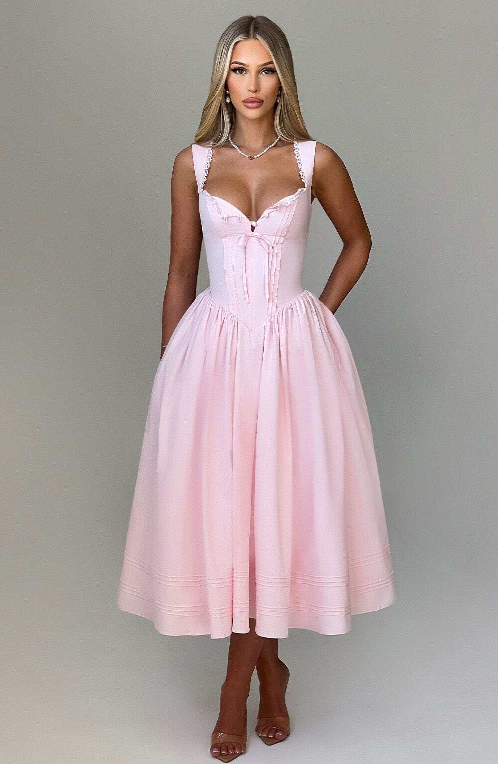 Marlena Midi Dress - Blush - Image 3
