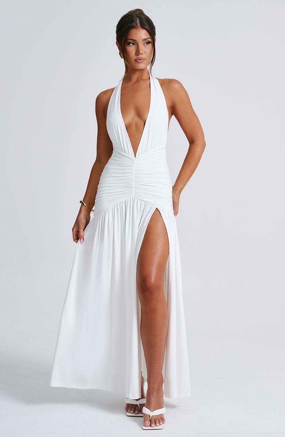 Melania Maxi Dress - White - Image 11
