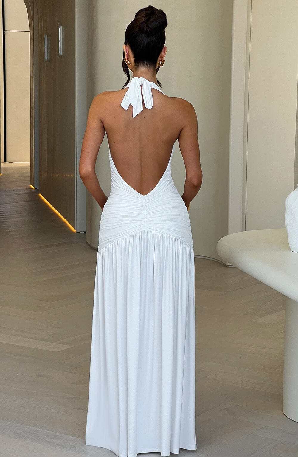 Melania Maxi Dress - White - Image 3