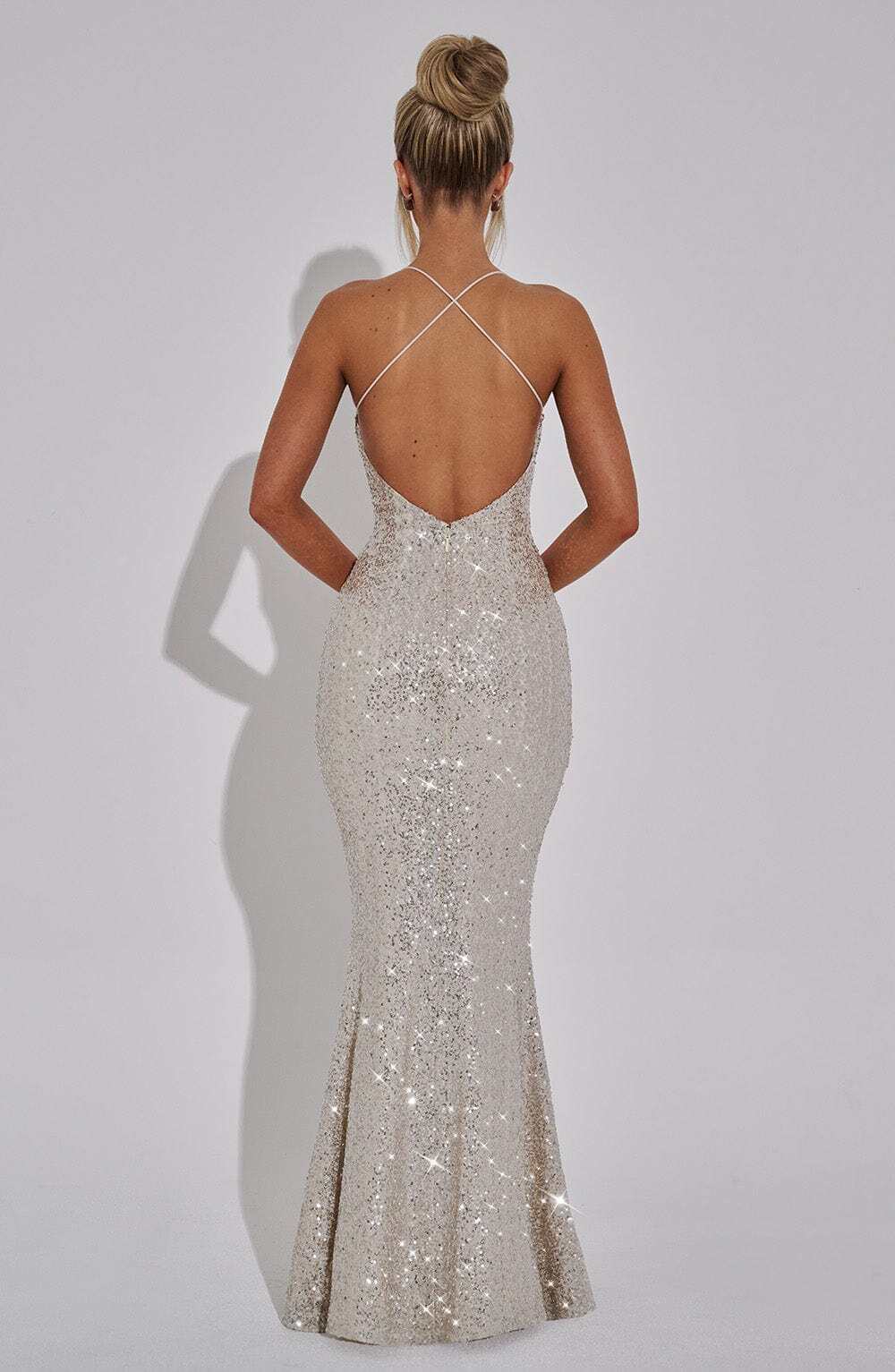 Meridith Maxi Dress - Champagne - Image 12