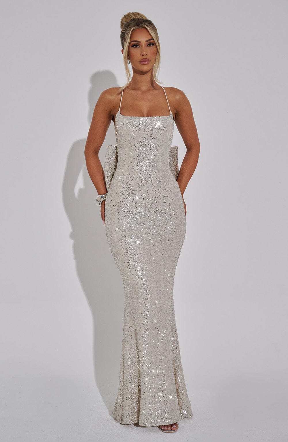 Meridith Maxi Dress - Champagne - Image 7