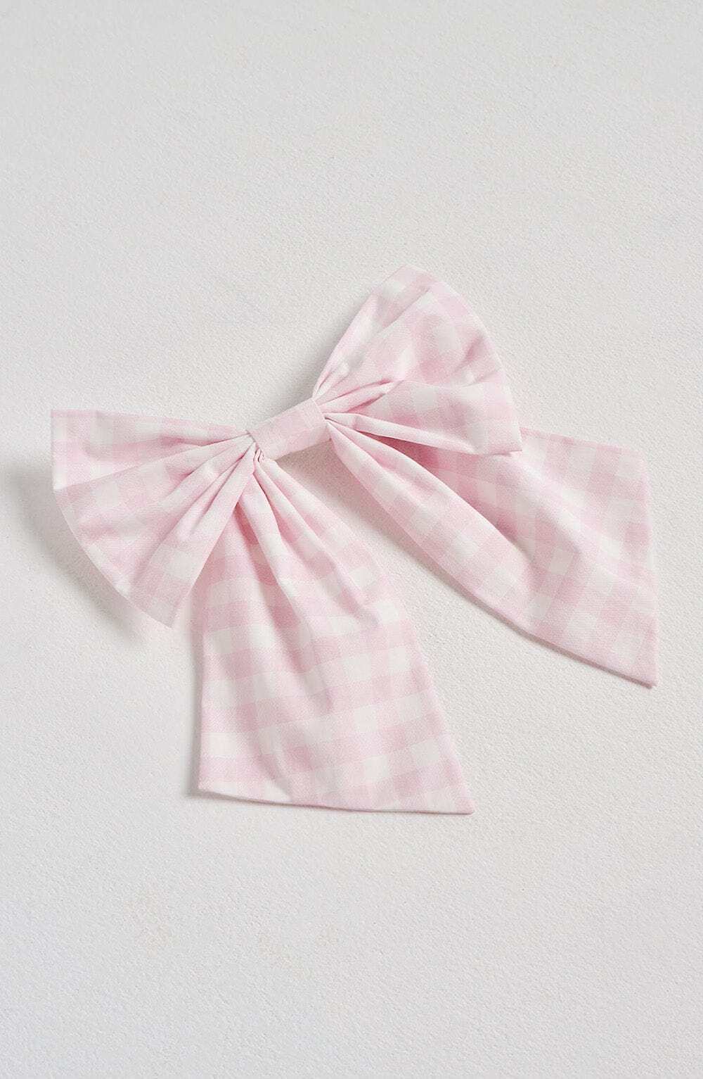 Mitzi Bow - Blush Gingham - Image 3