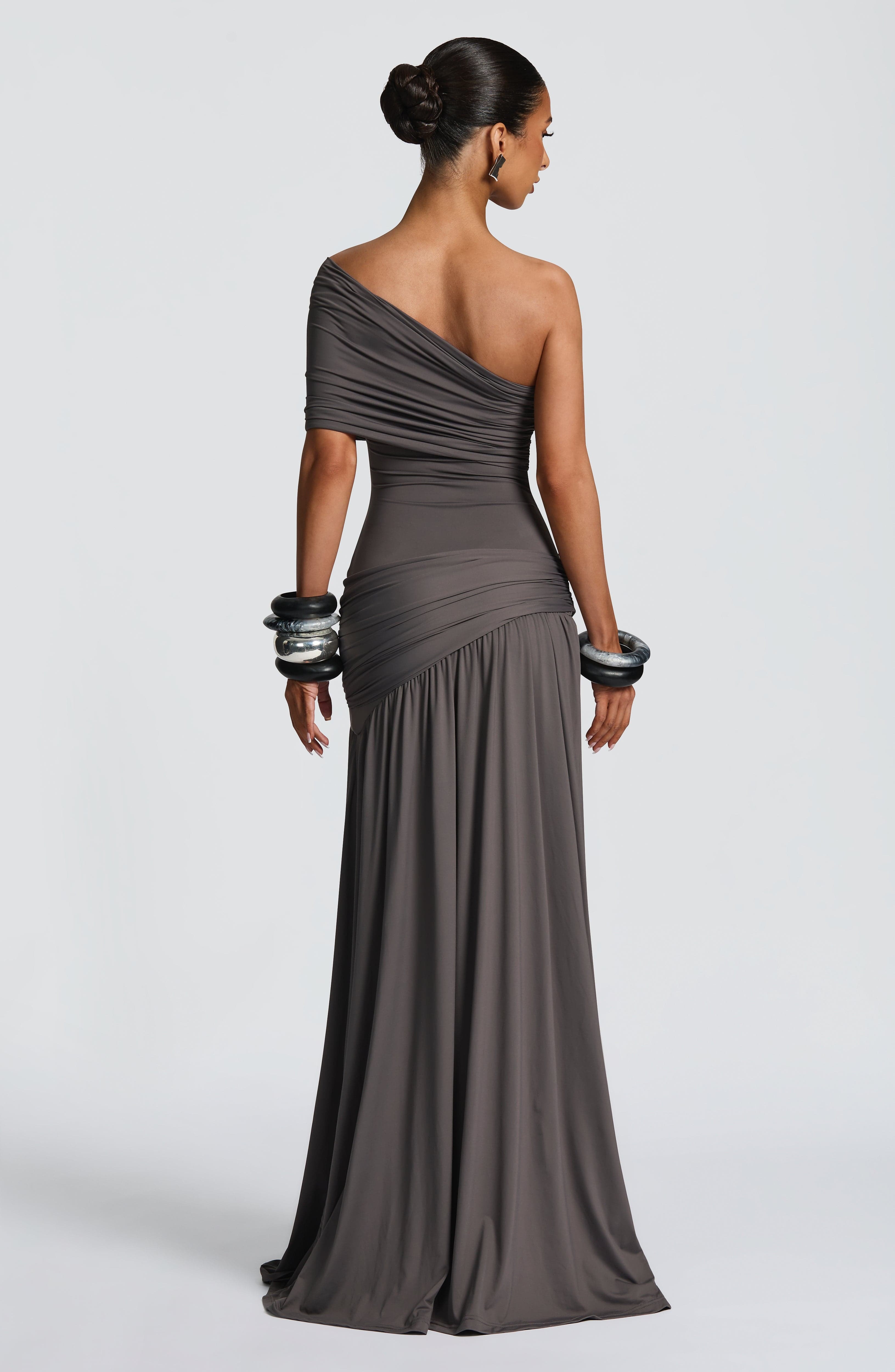 Monica Maxi Dress - Charcoal - Image 4