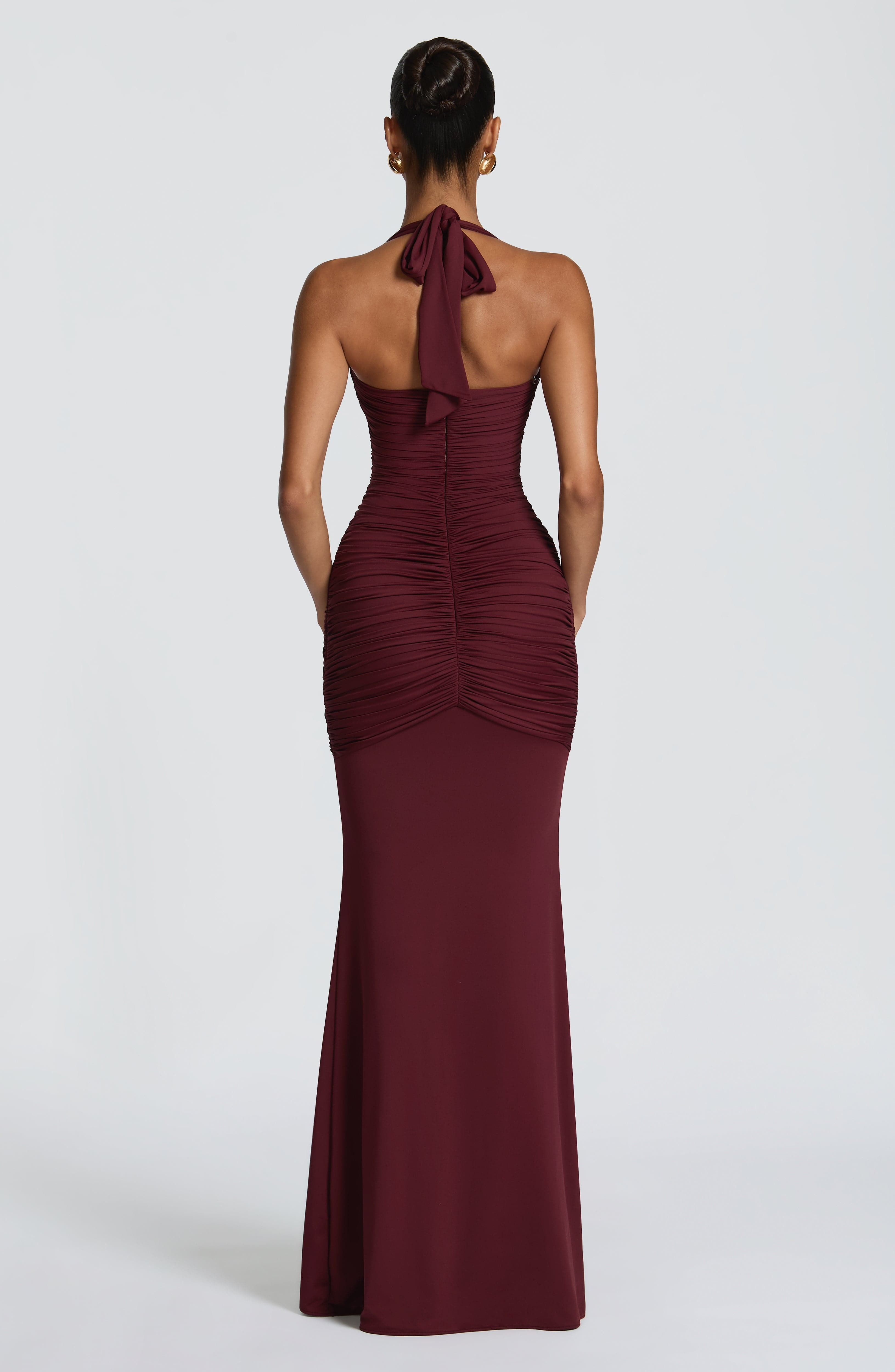 Morrigan Maxi Dress - Cherry Lacquer - Image 2