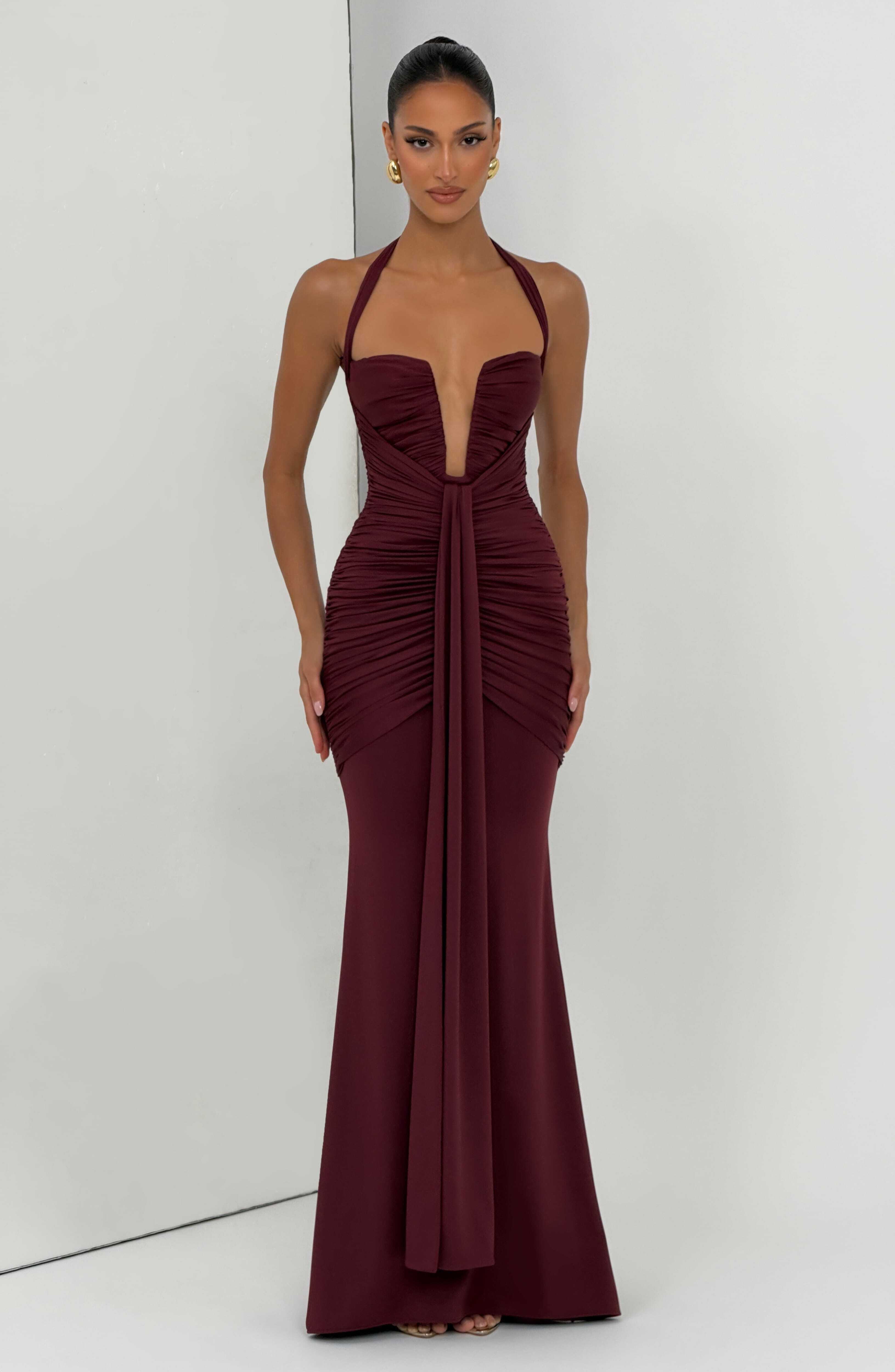 Morrigan Maxi Dress - Cherry Lacquer - Image 6