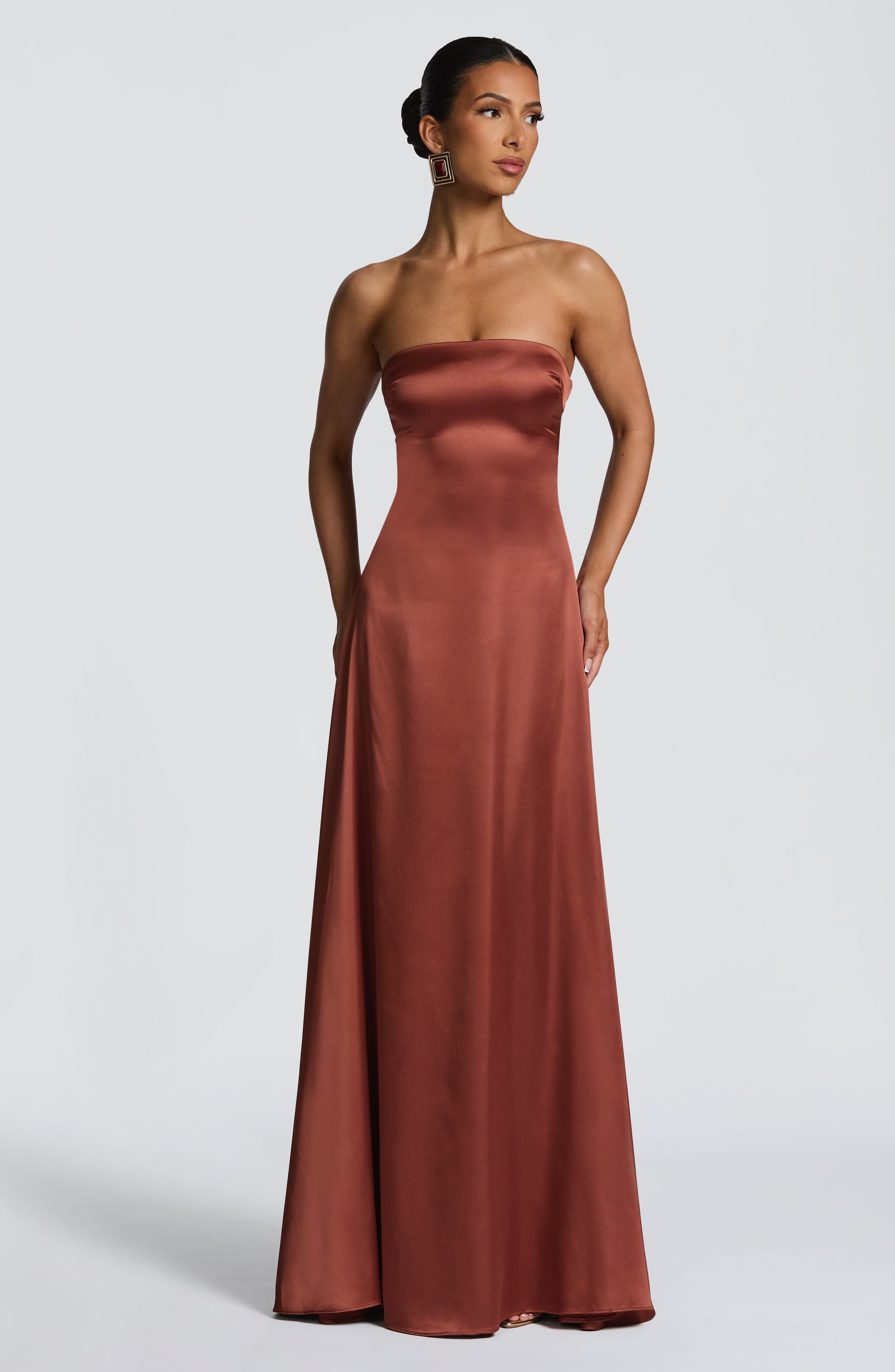 Morven Maxi Dress - Rust - Image 10
