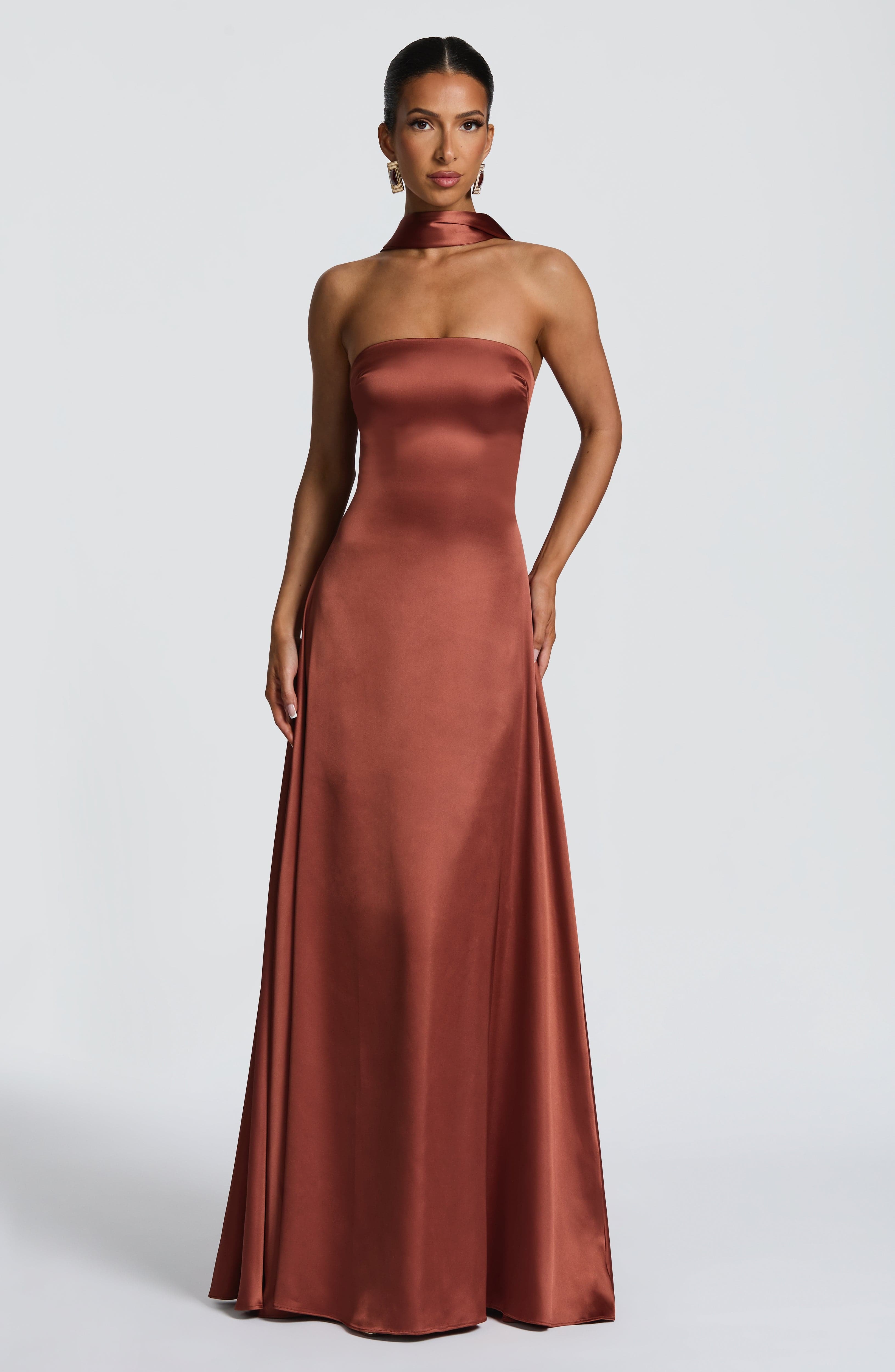 Morven Maxi Dress - Rust - Image 11