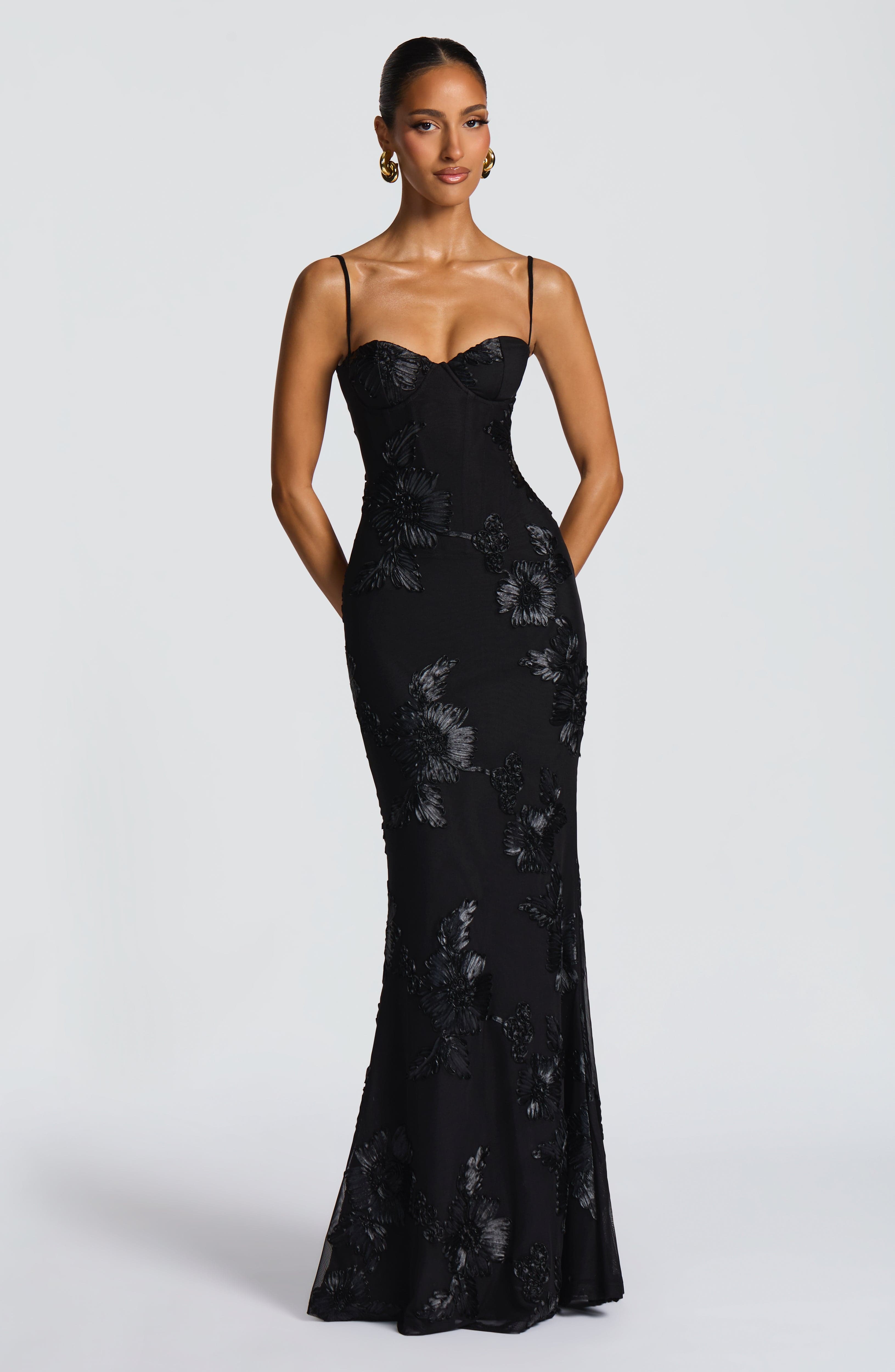 Nefertiti Maxi Dress - Black - Image 2