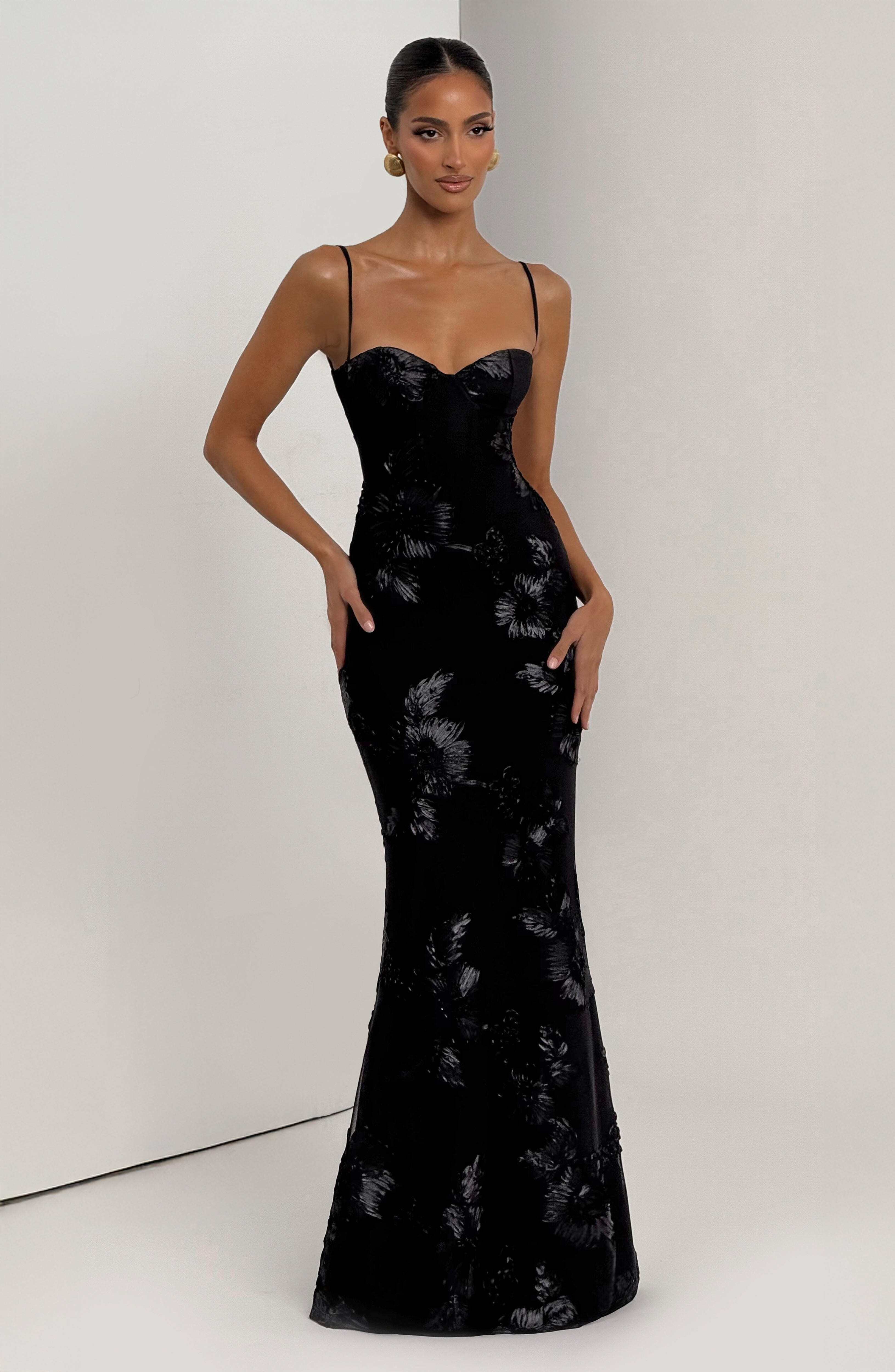 Nefertiti Maxi Dress - Black - Image 10