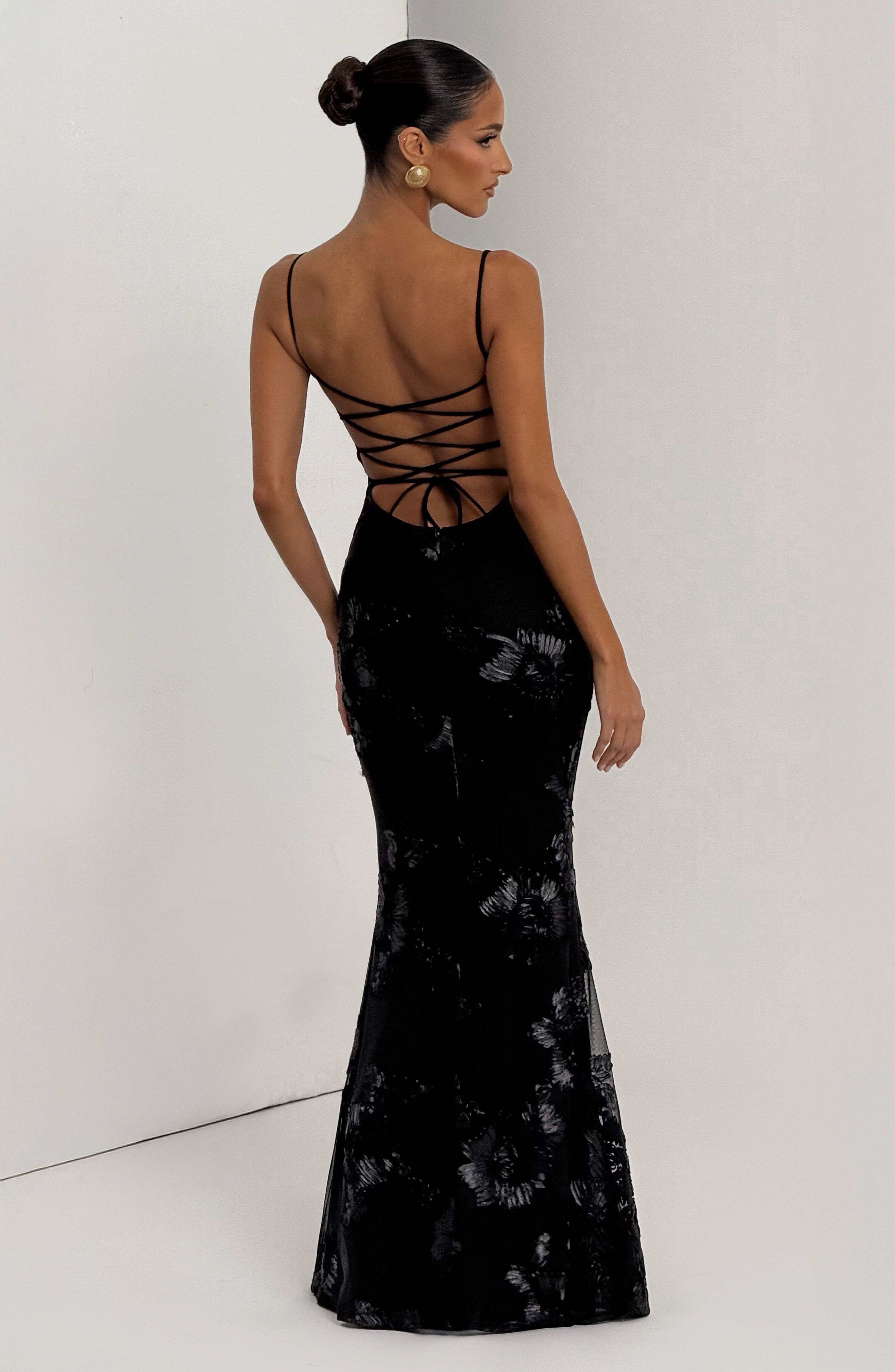 Nefertiti Maxi Dress - Black - Image 11