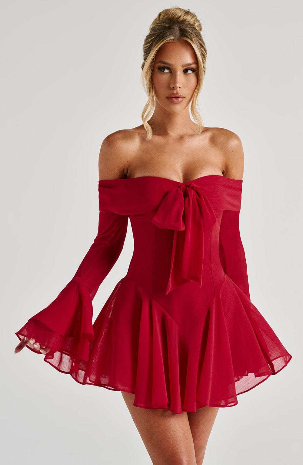 Nerissa Playsuit - Red - Image 9