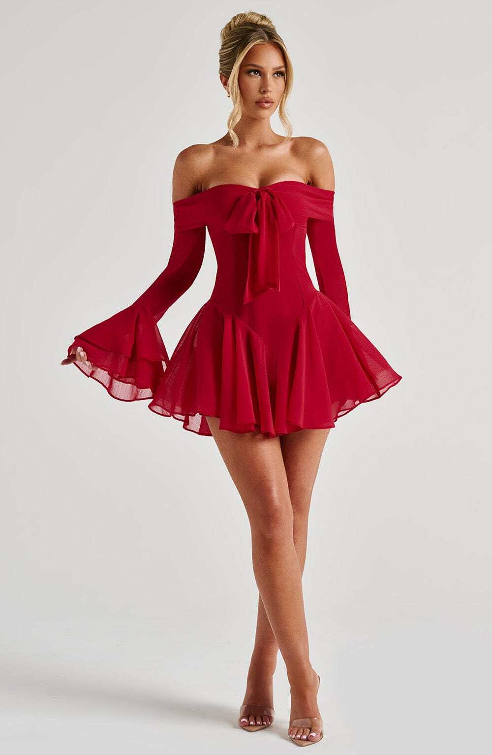 Nerissa Playsuit - Red - Image 8