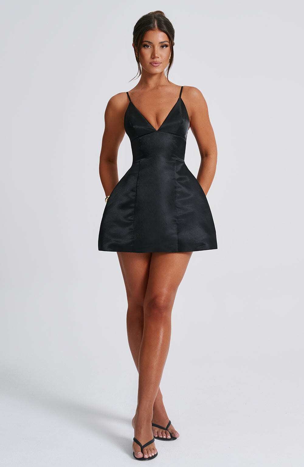 Nicole Mini Dress - Black - Image 3