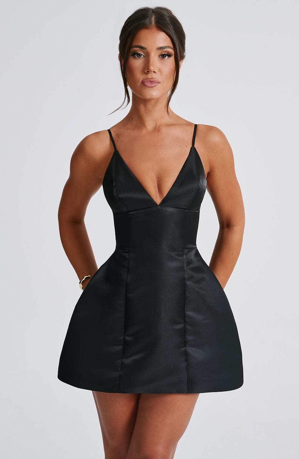 Nicole Mini Dress - Black - Image 8