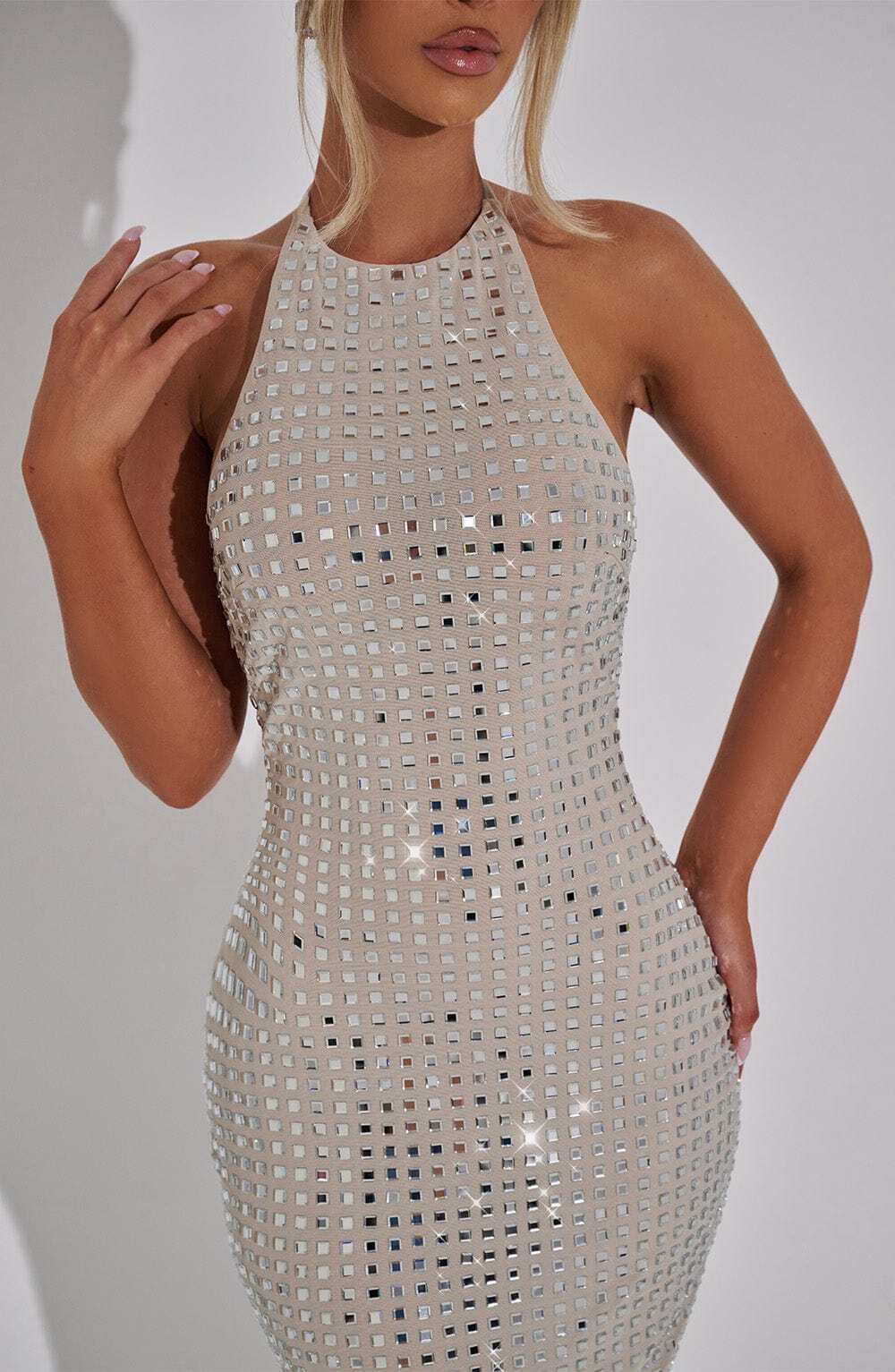 Odessa Maxi Dress - Nude - Image 5