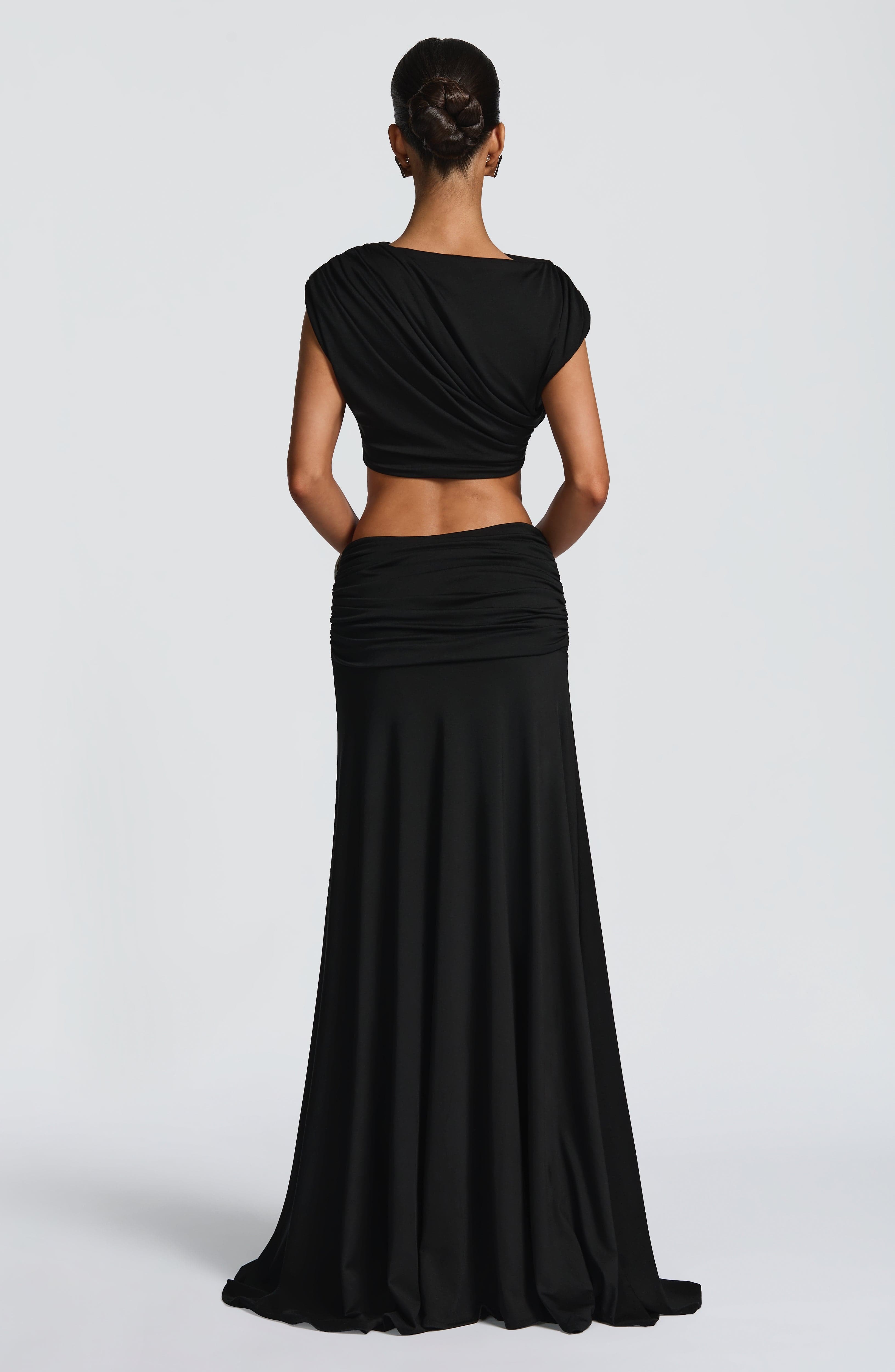 Paige Maxi Skirt - Black - Image 3